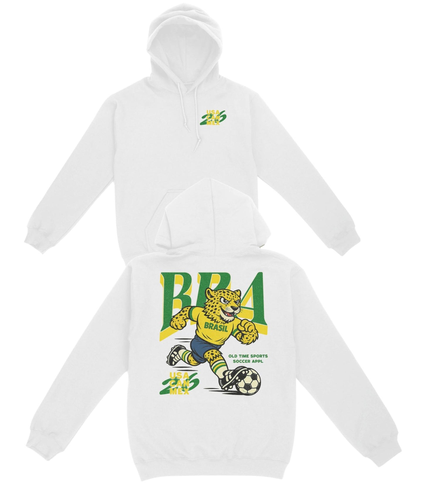 Brasil Soccer Team Basic Hoodie - Old Time Sports