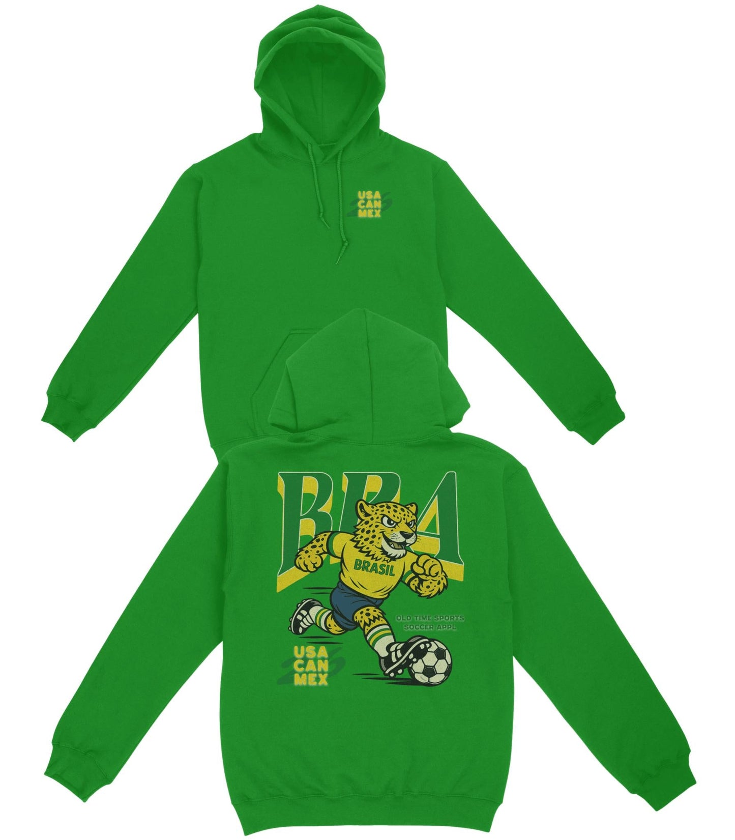 Brasil Soccer Team Basic Hoodie - Old Time Sports