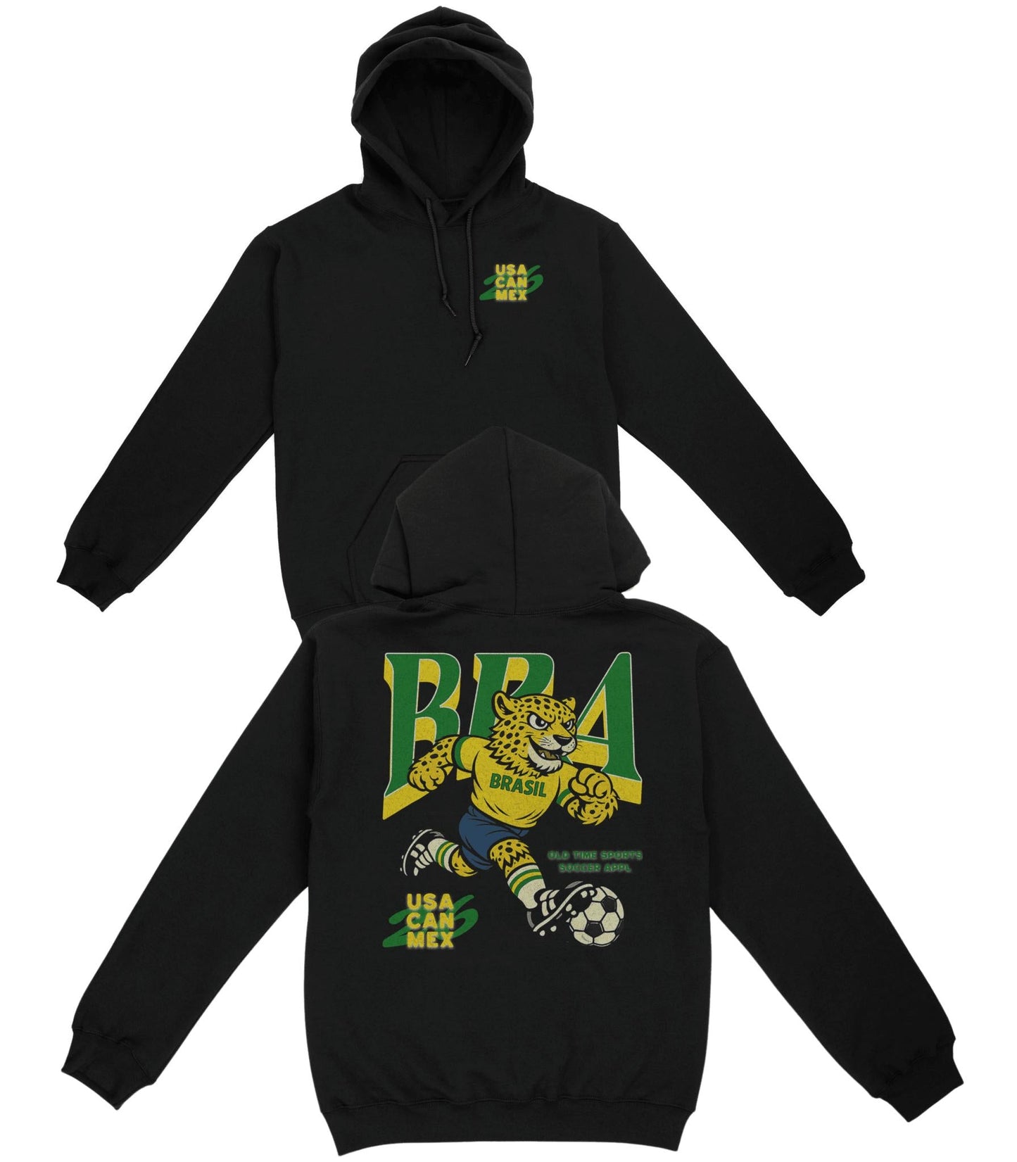 Brasil Soccer Team Basic Hoodie - Old Time Sports
