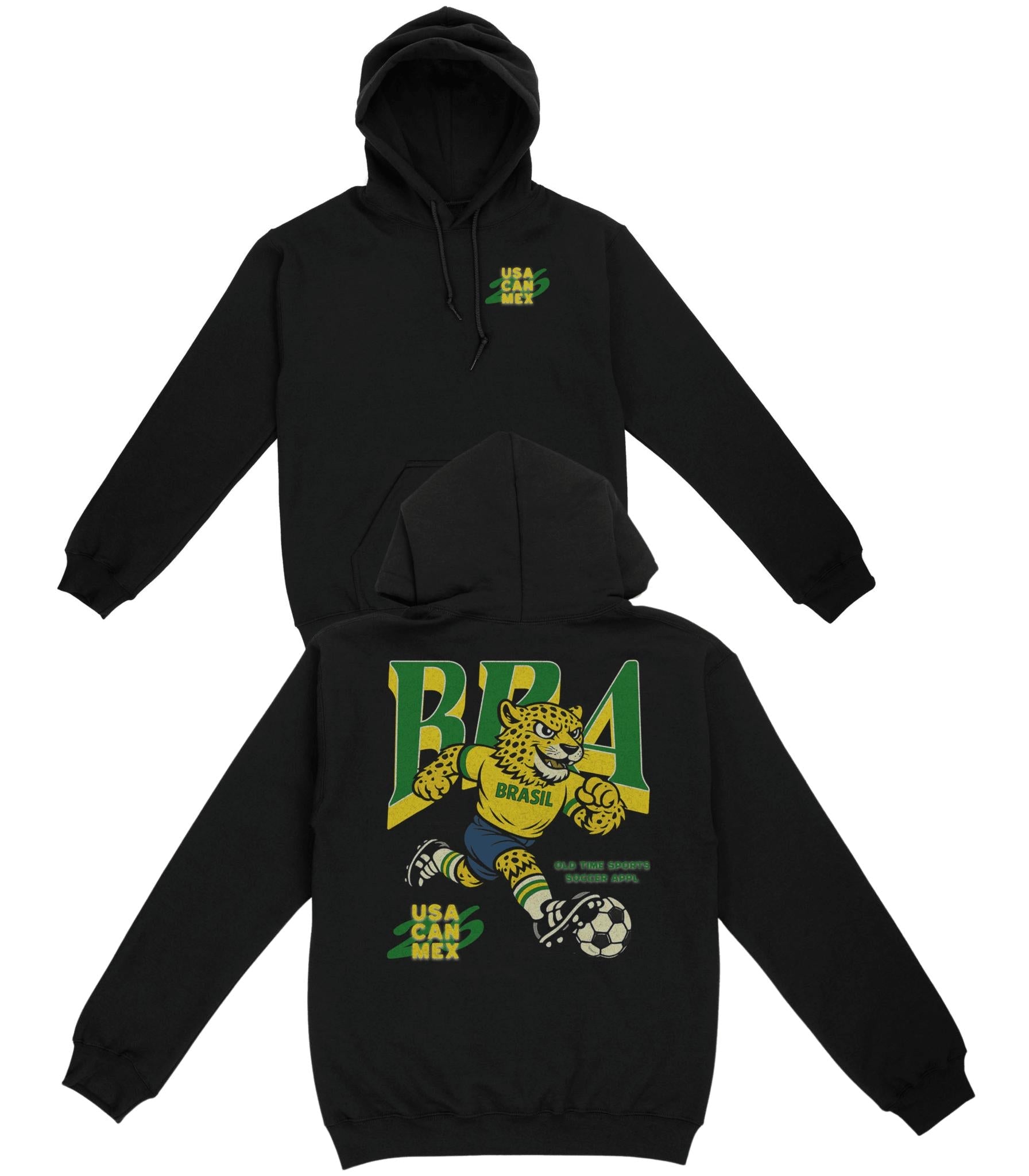 Brasil Soccer Team Basic Hoodie - Old Time Sports