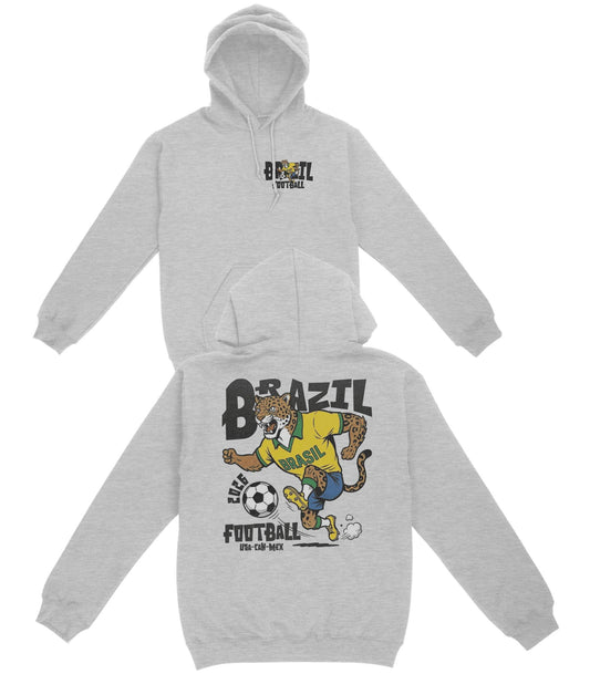 Brazil Football Basic Hoodie - Old Time Sports