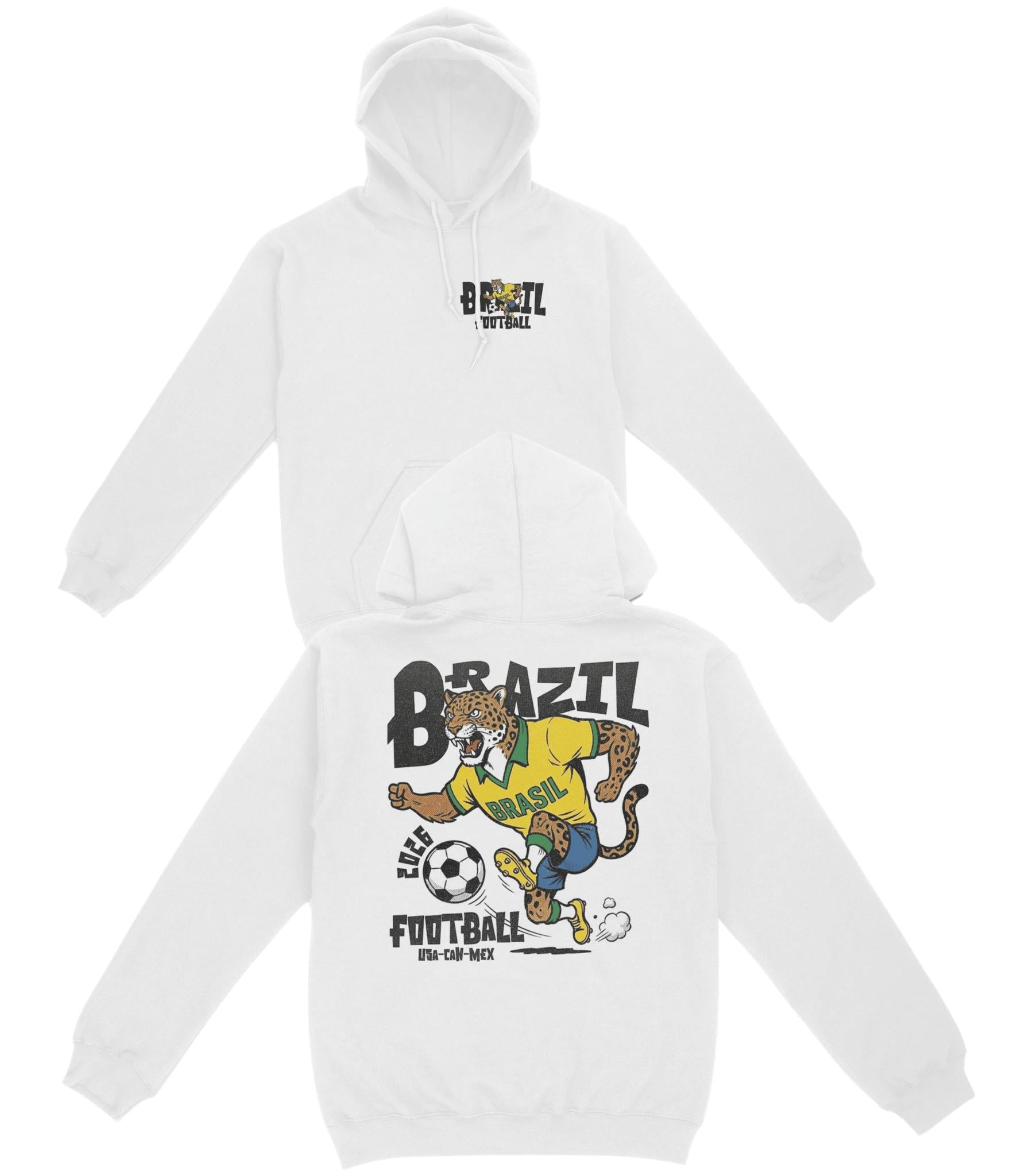 Brazil Football Basic Hoodie - Old Time Sports
