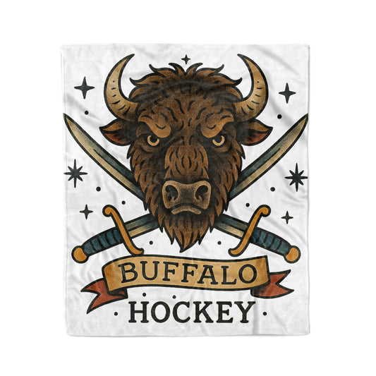 Buffalo Hockey 50x60in Fleece Blanket - Old Time Sports