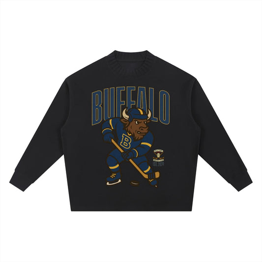 Buffalo Hockey Knitted Sweater - Old Time Sports