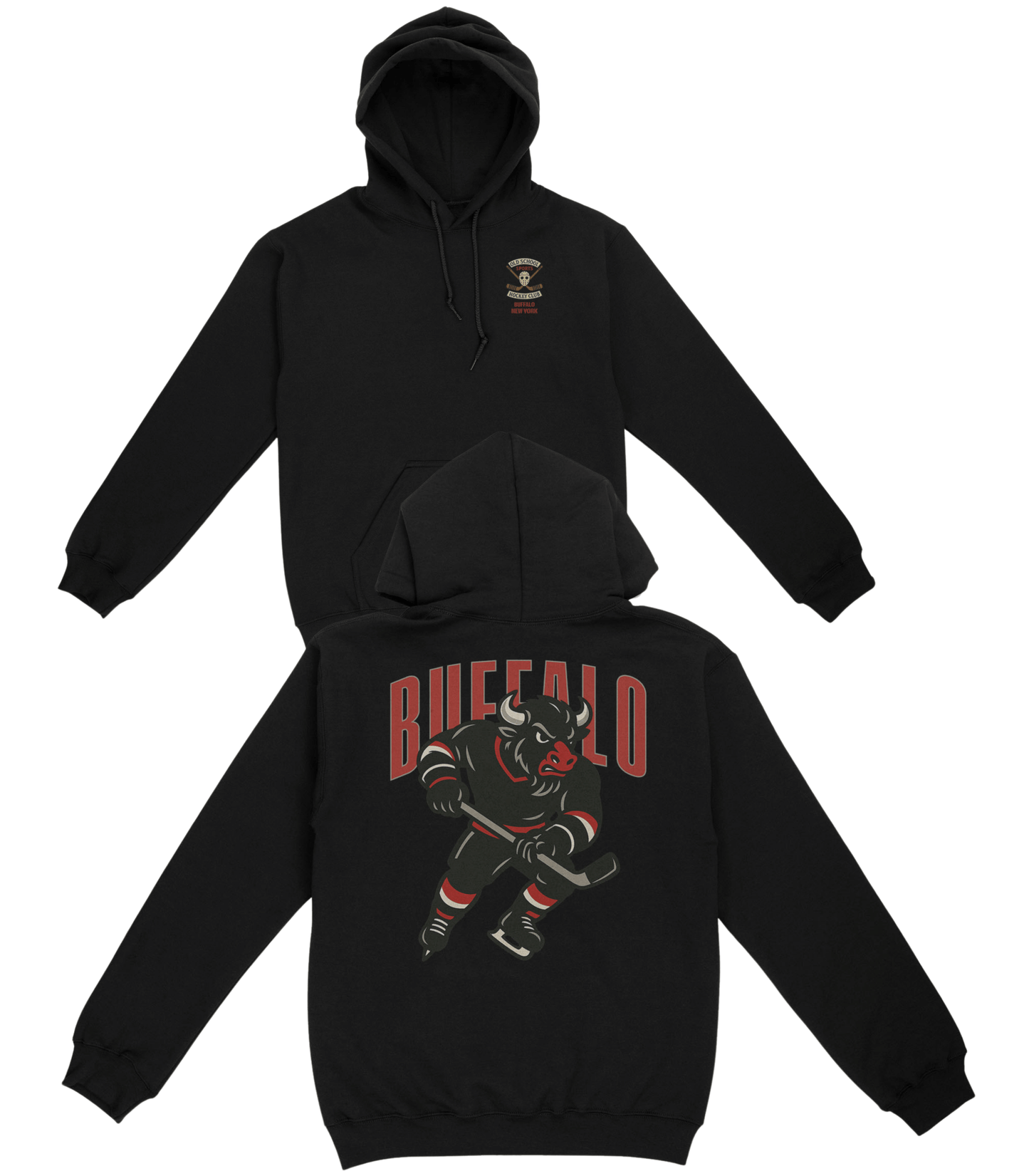 Buffalo Hockey v2 Basic Hoodie - Old Time Sports