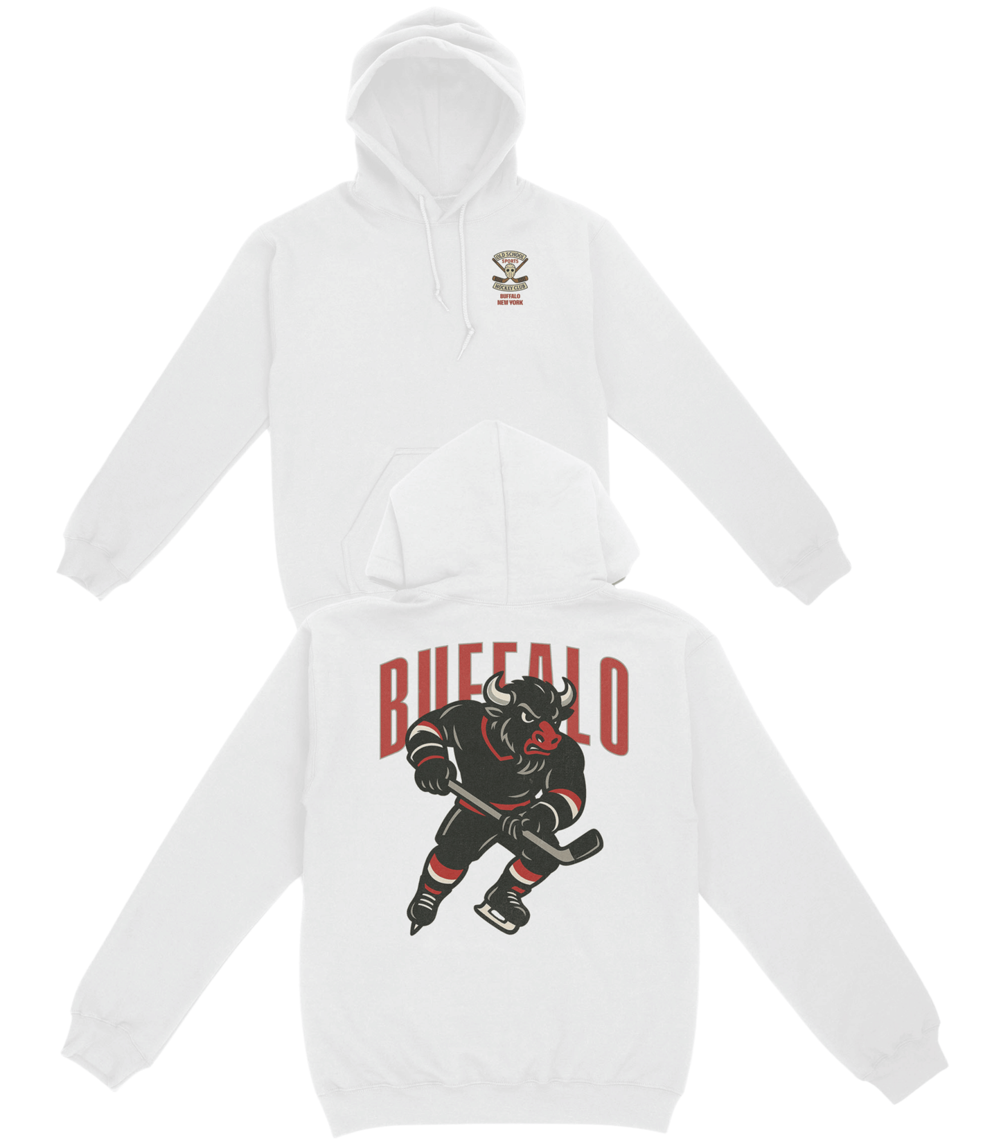 Buffalo Hockey v2 Basic Hoodie - Old Time Sports
