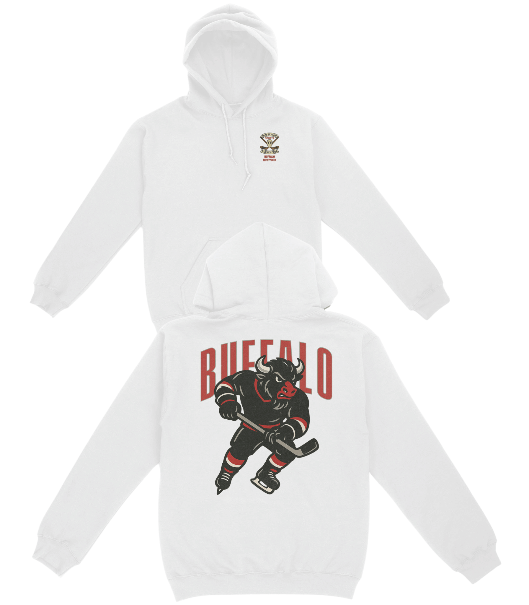 Buffalo Hockey v2 Basic Hoodie - Old Time Sports