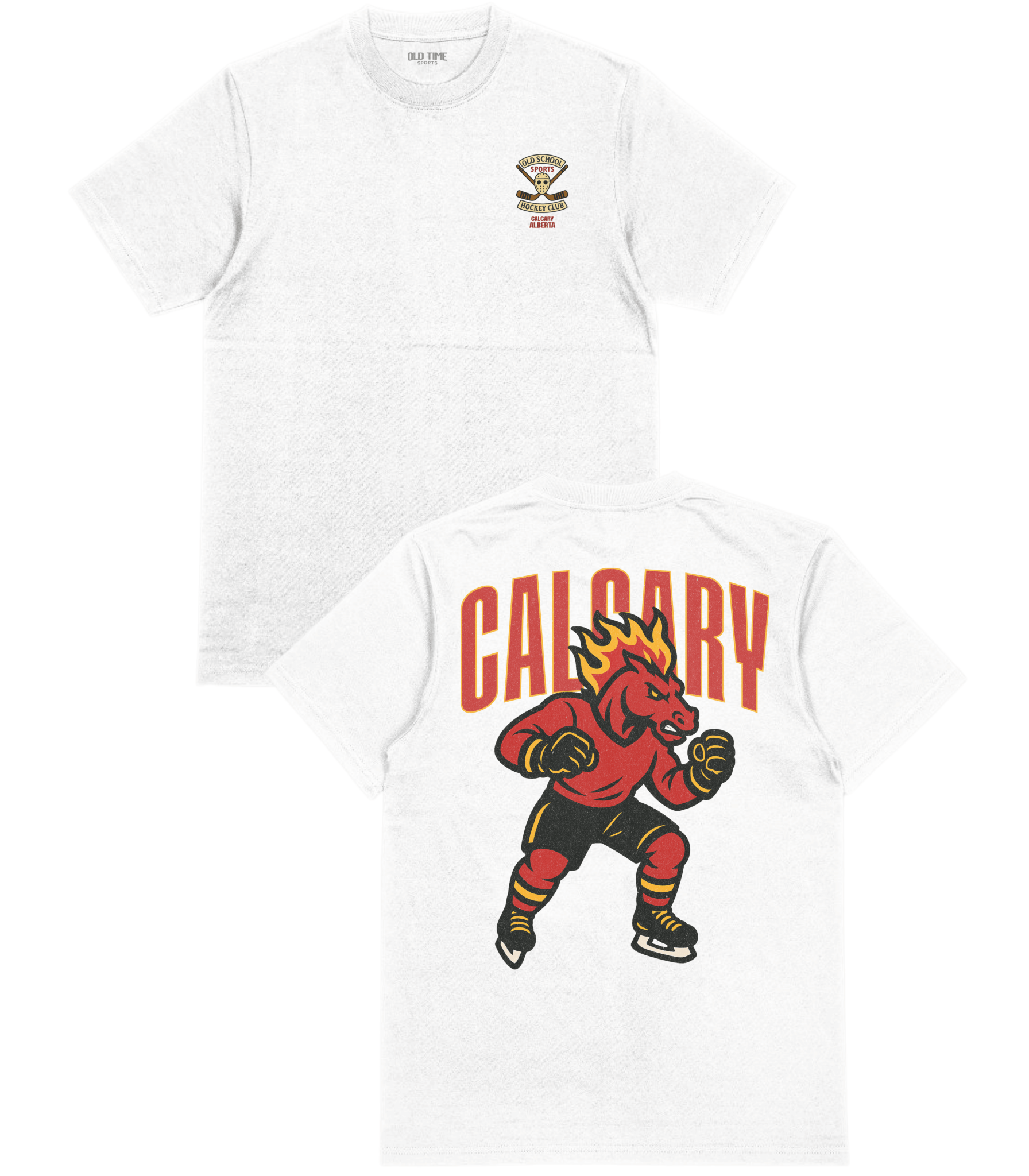 Calgary Hockey v1 T-Shirt - Old Time Sports
