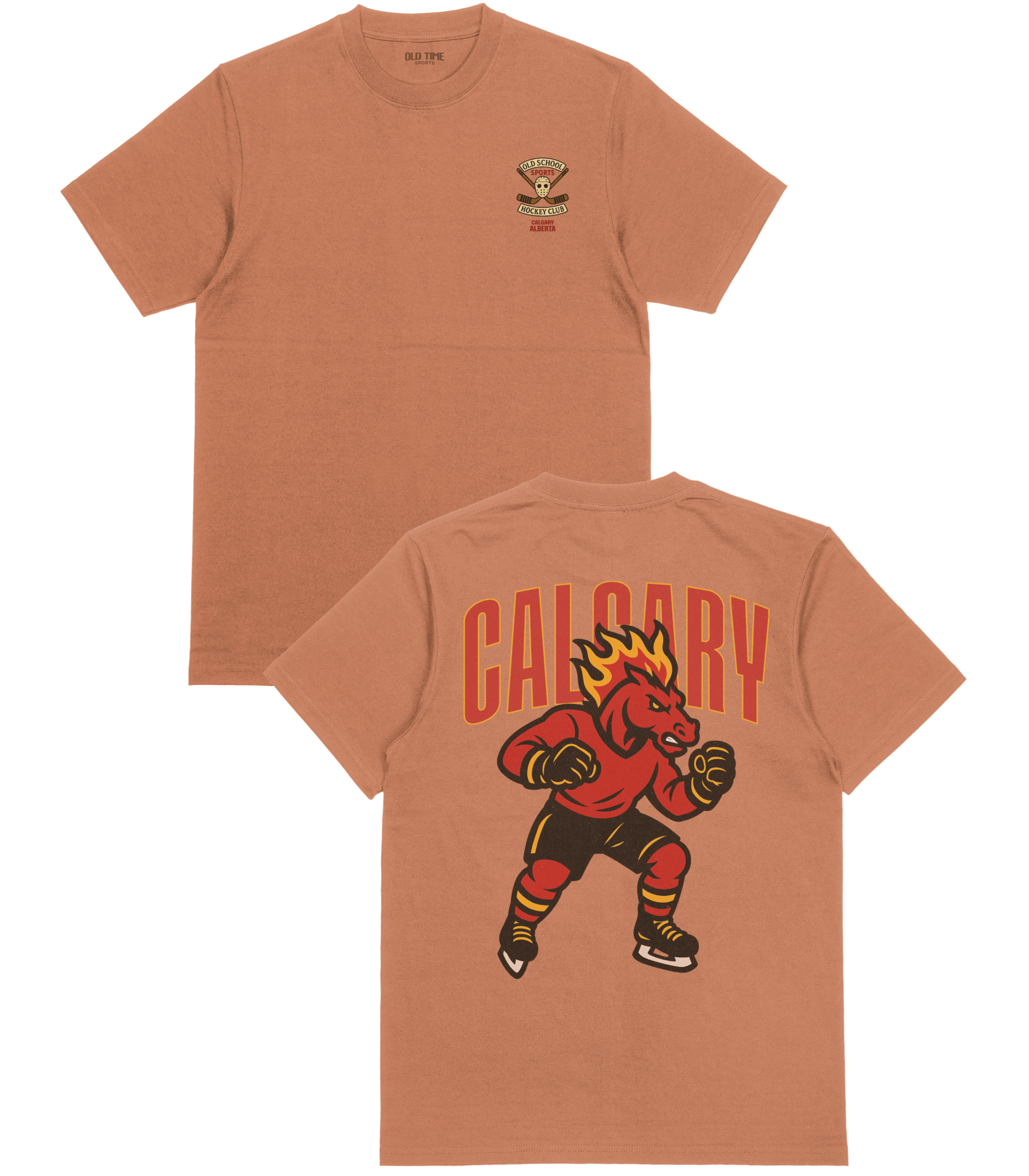 Calgary Hockey v1 T-Shirt - Old Time Sports
