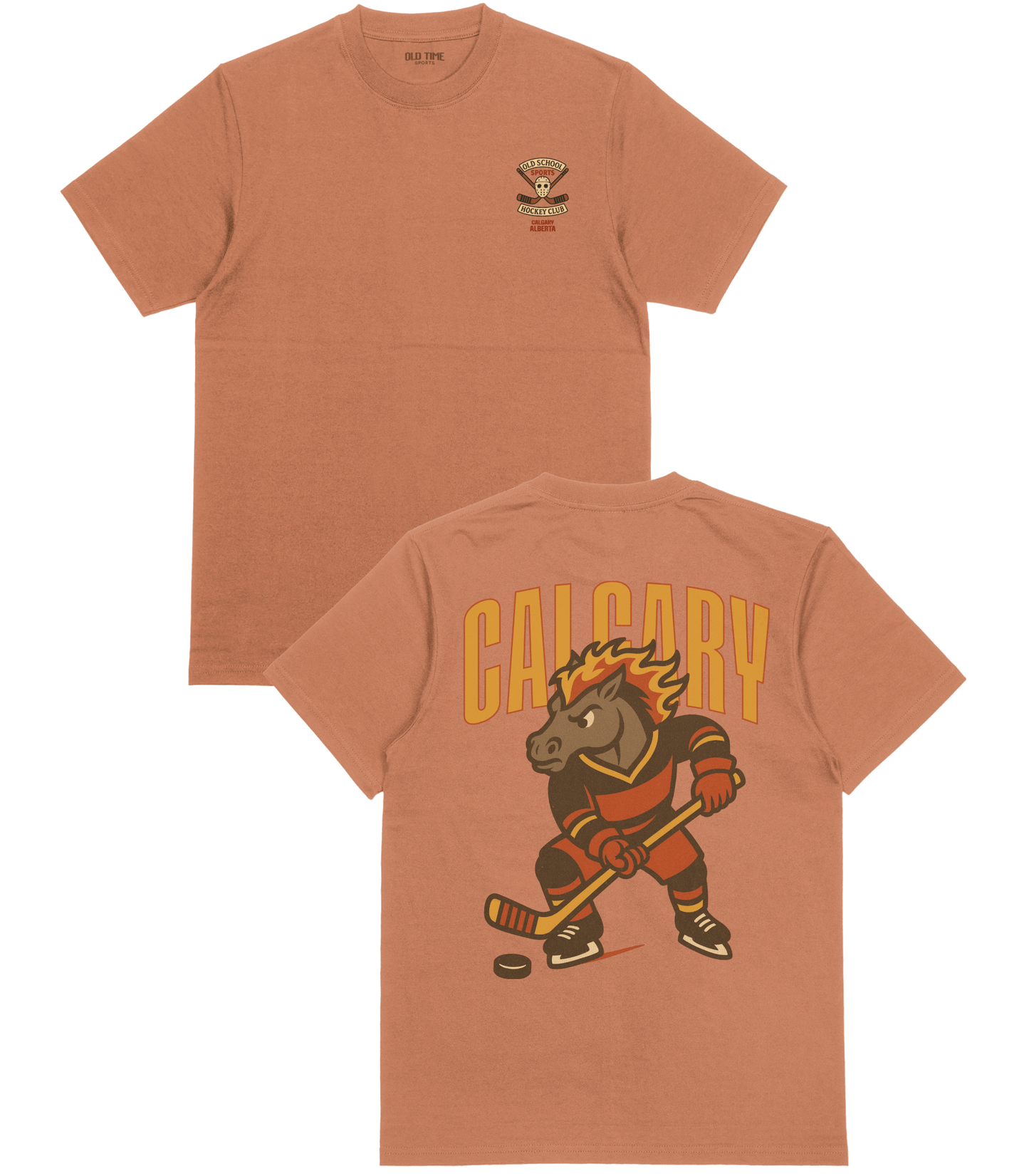 Calgary Hockey v2 T-Shirt - Old Time Sports