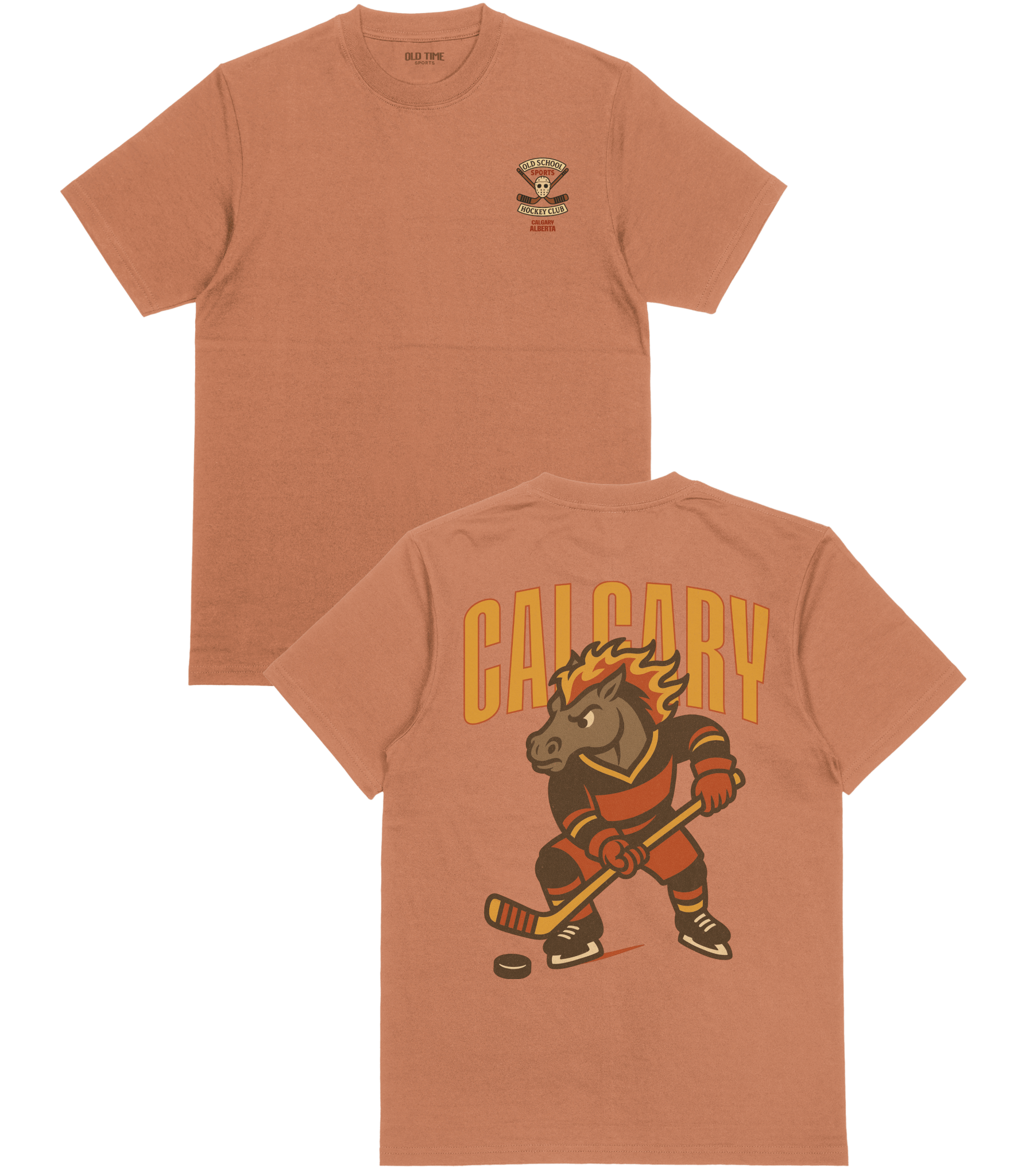 Calgary Hockey v2 T-Shirt - Old Time Sports