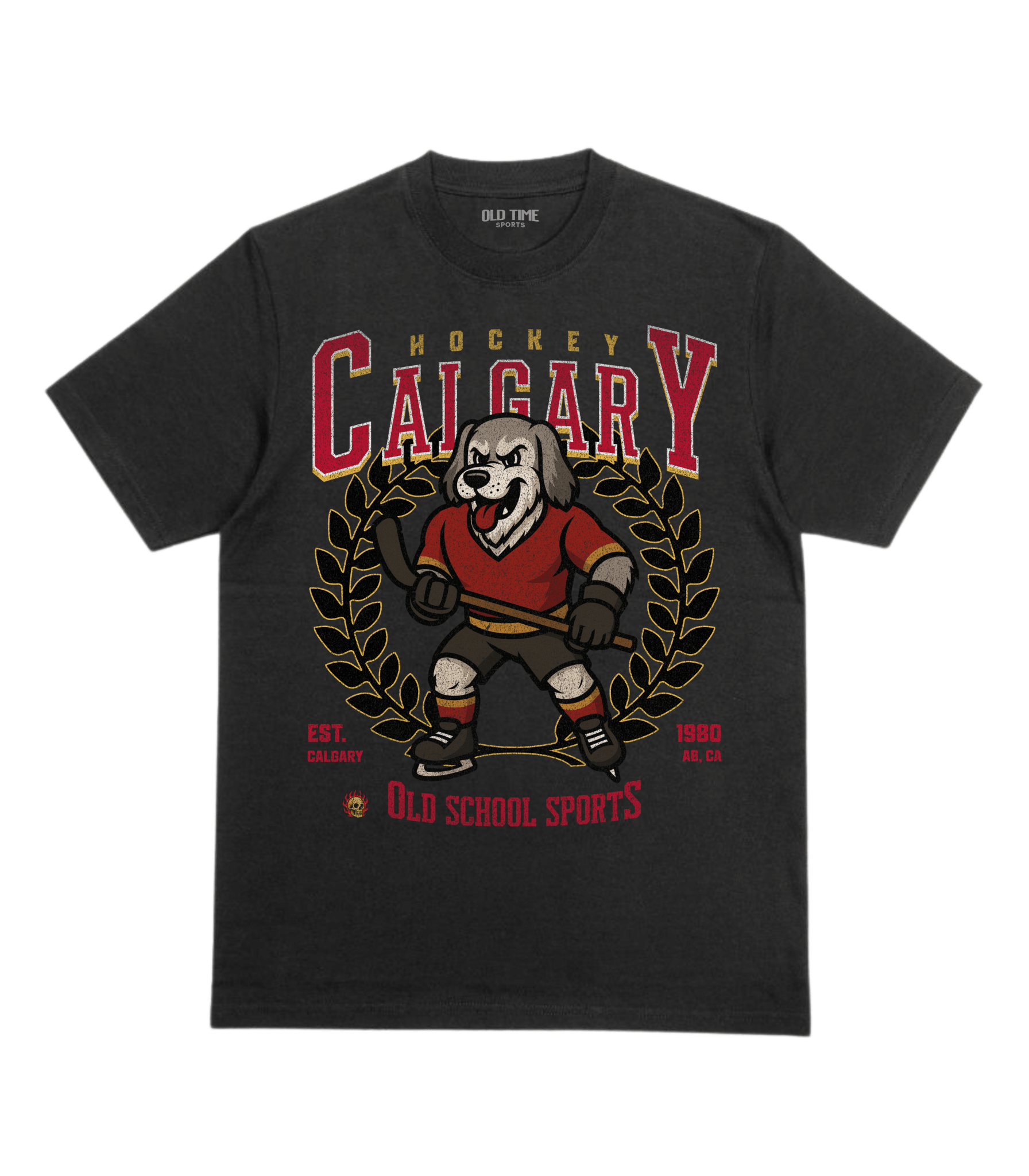 Calgary Hockey v3 T-Shirt - Old Time Sports