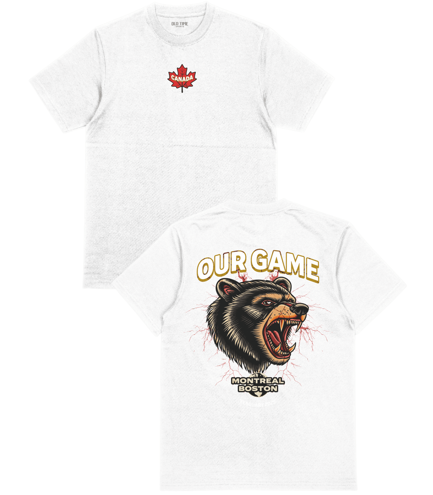 Canada Grizzly Tattoo T-Shirt - Old Time Sports