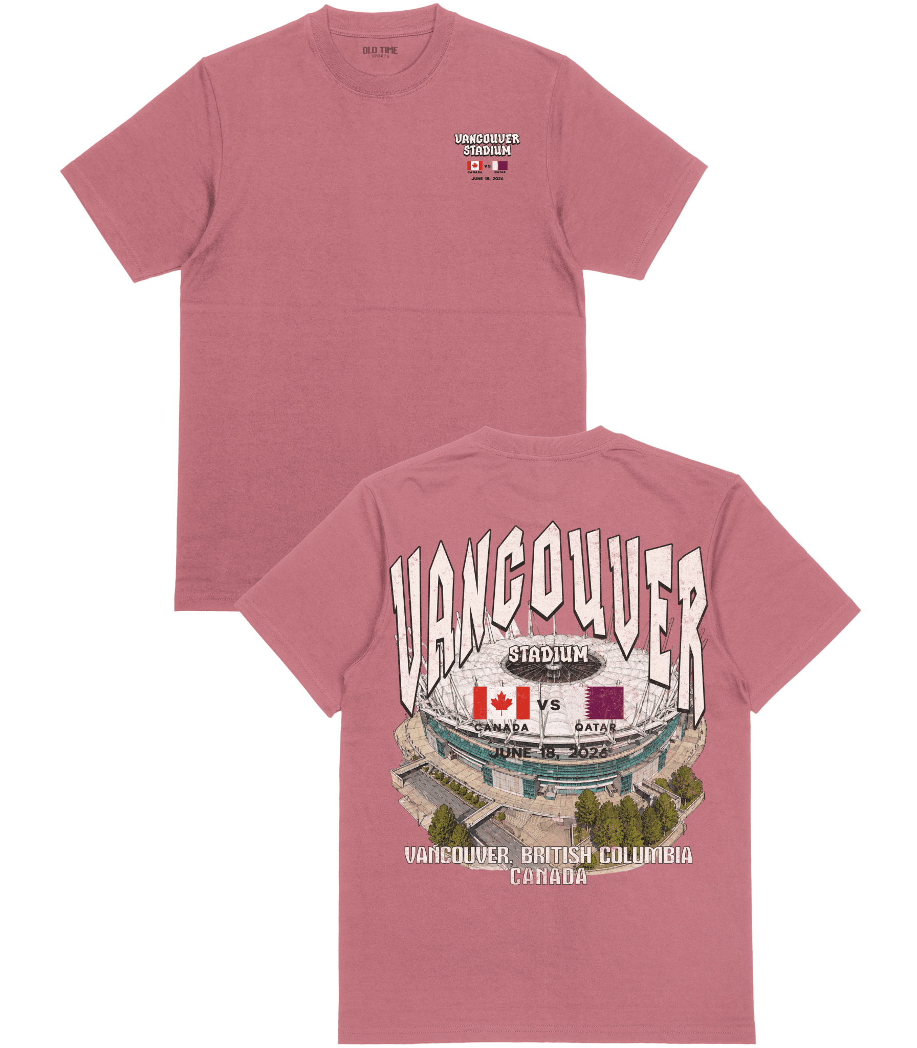 Canada VS Qatar T-Shirt - Old Time Sports