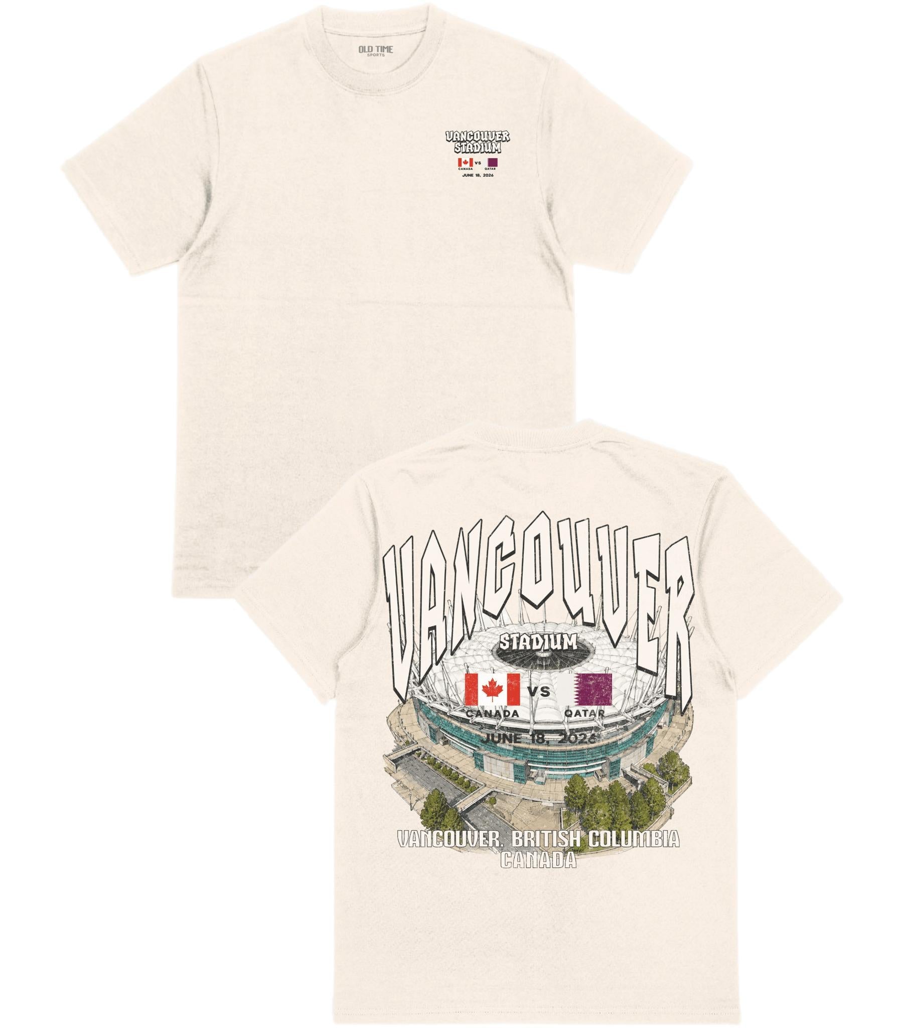 Canada VS Qatar T-Shirt - Old Time Sports