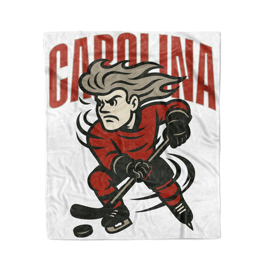 Carolina Hockey 50x60in Fleece Blanket v2 - Old Time Sports