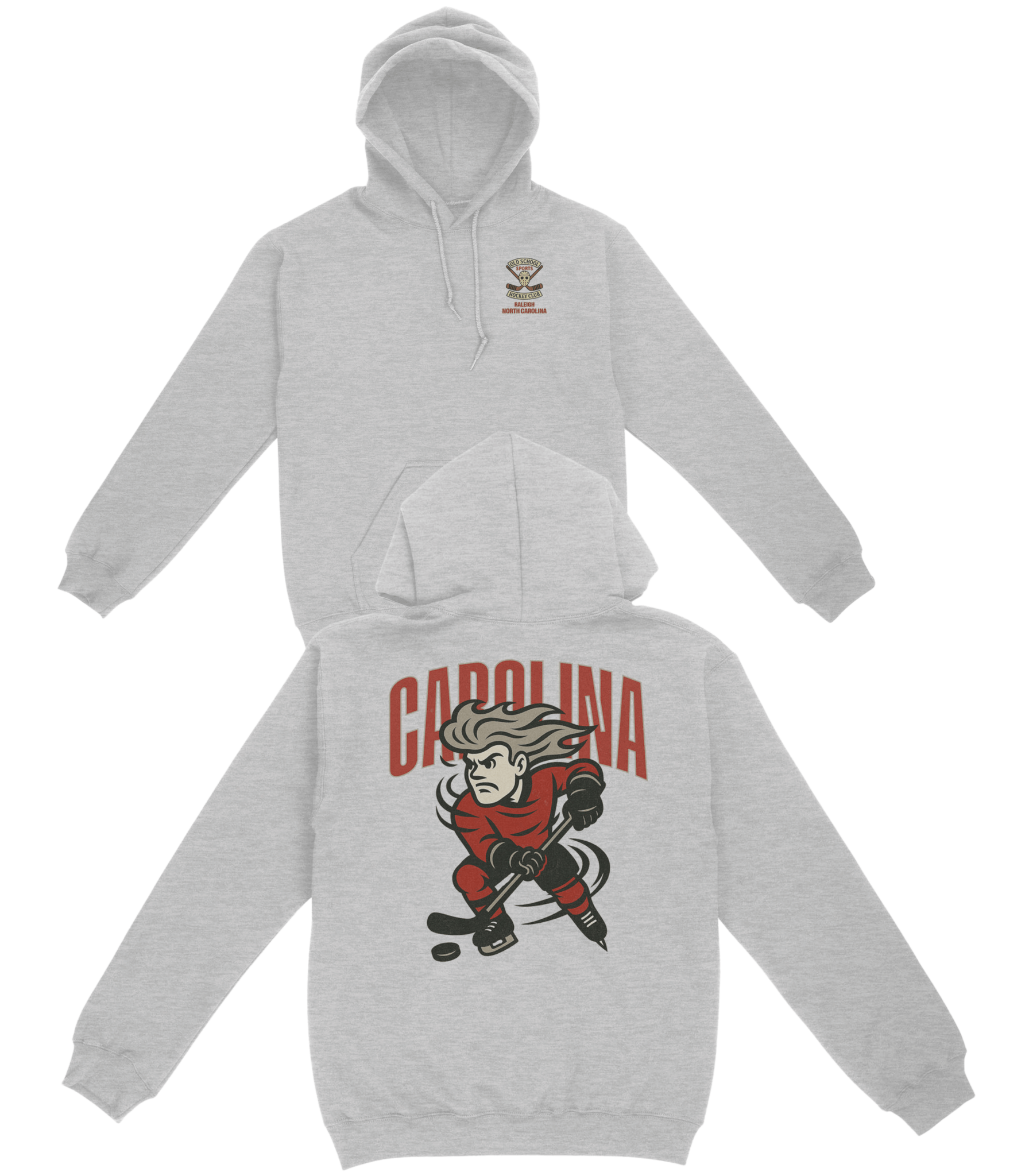 Carolina Hockey v1 Basic Hoodie - Old Time Sports