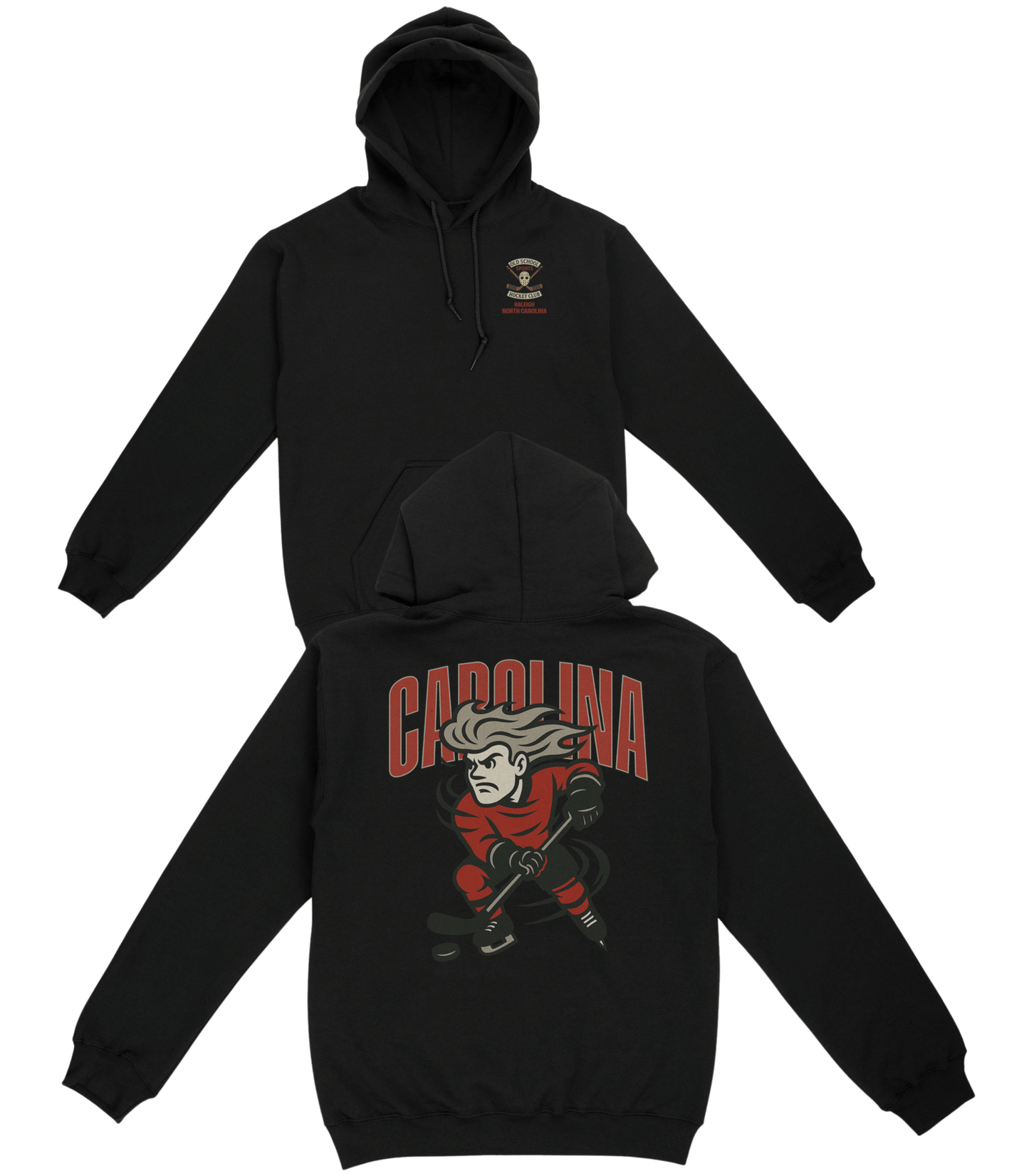 Carolina Hockey v1 Basic Hoodie - Old Time Sports