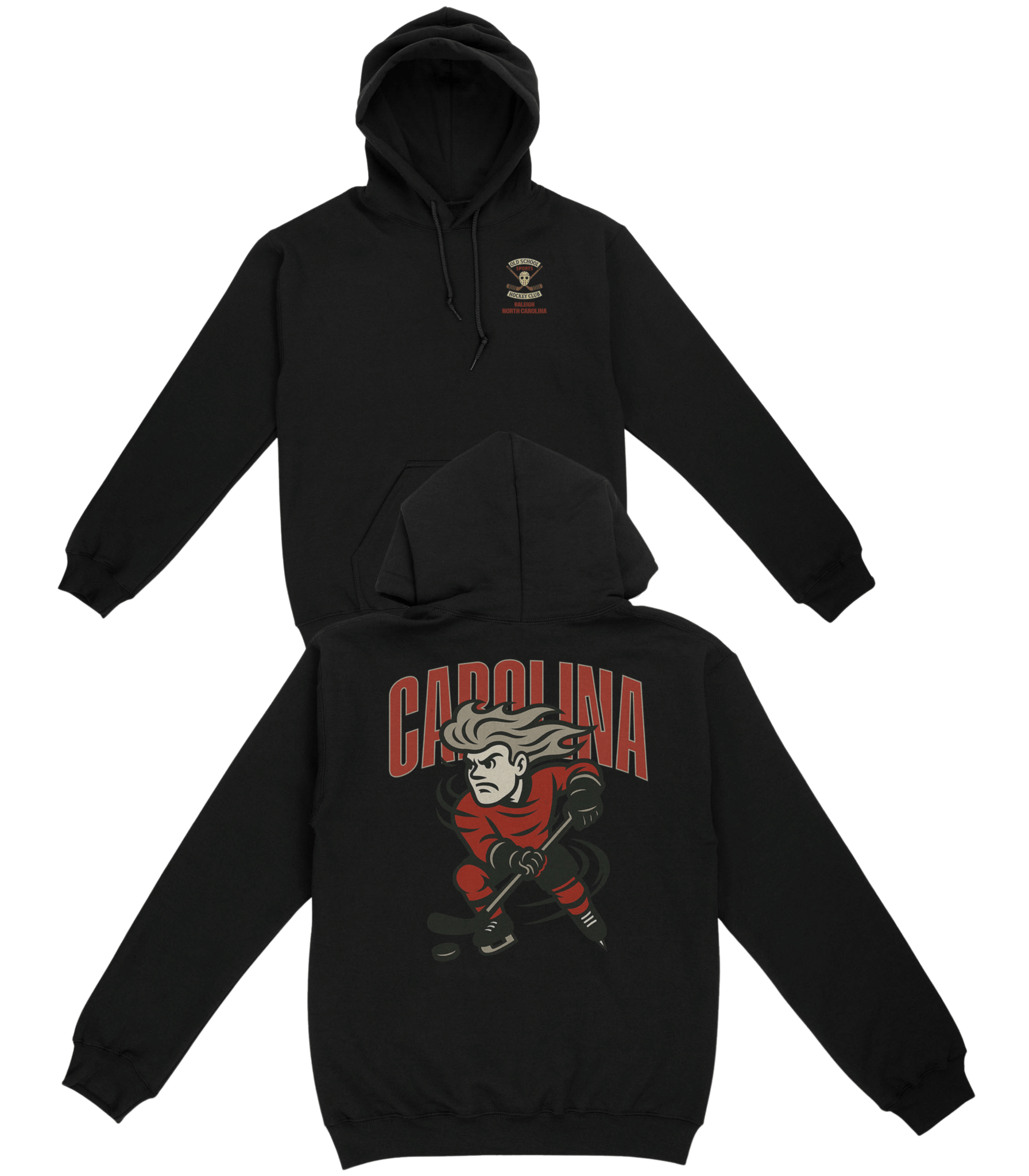 Carolina Hockey v1 Basic Hoodie - Old Time Sports