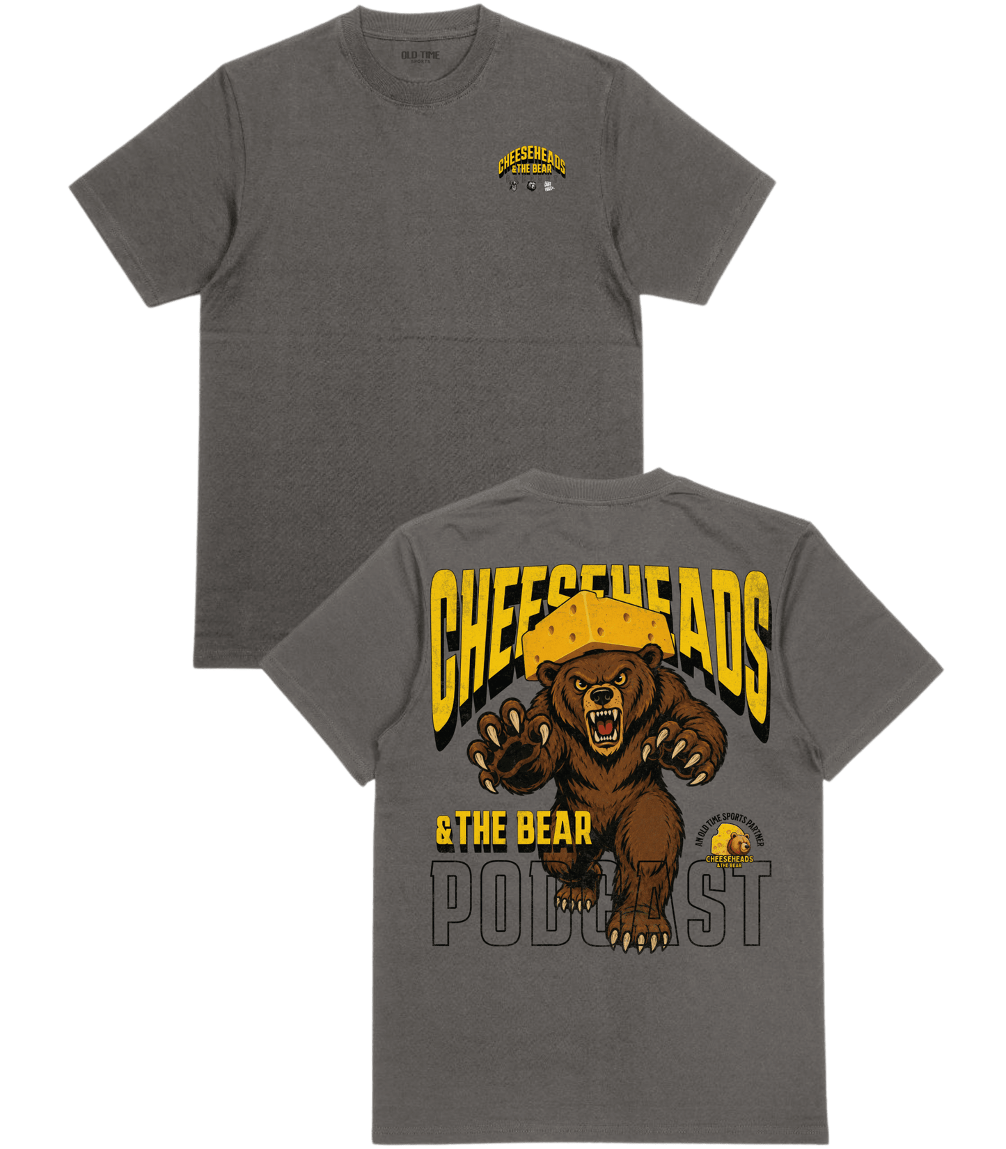 Cheeseheads & The Bear T-Shirt - Old Time Sports