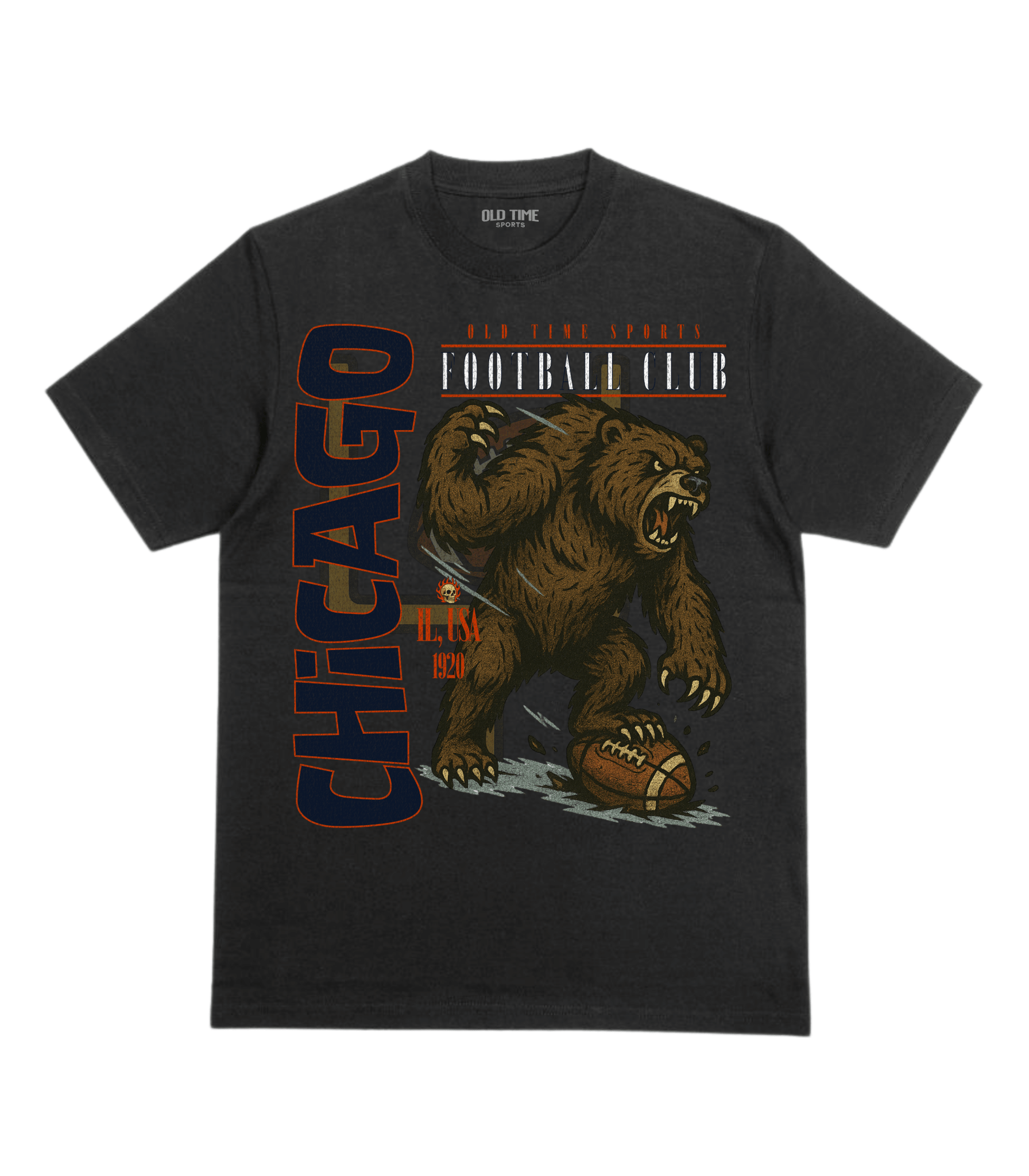 Chicago Football v2 T-Shirt - Old Time Sports