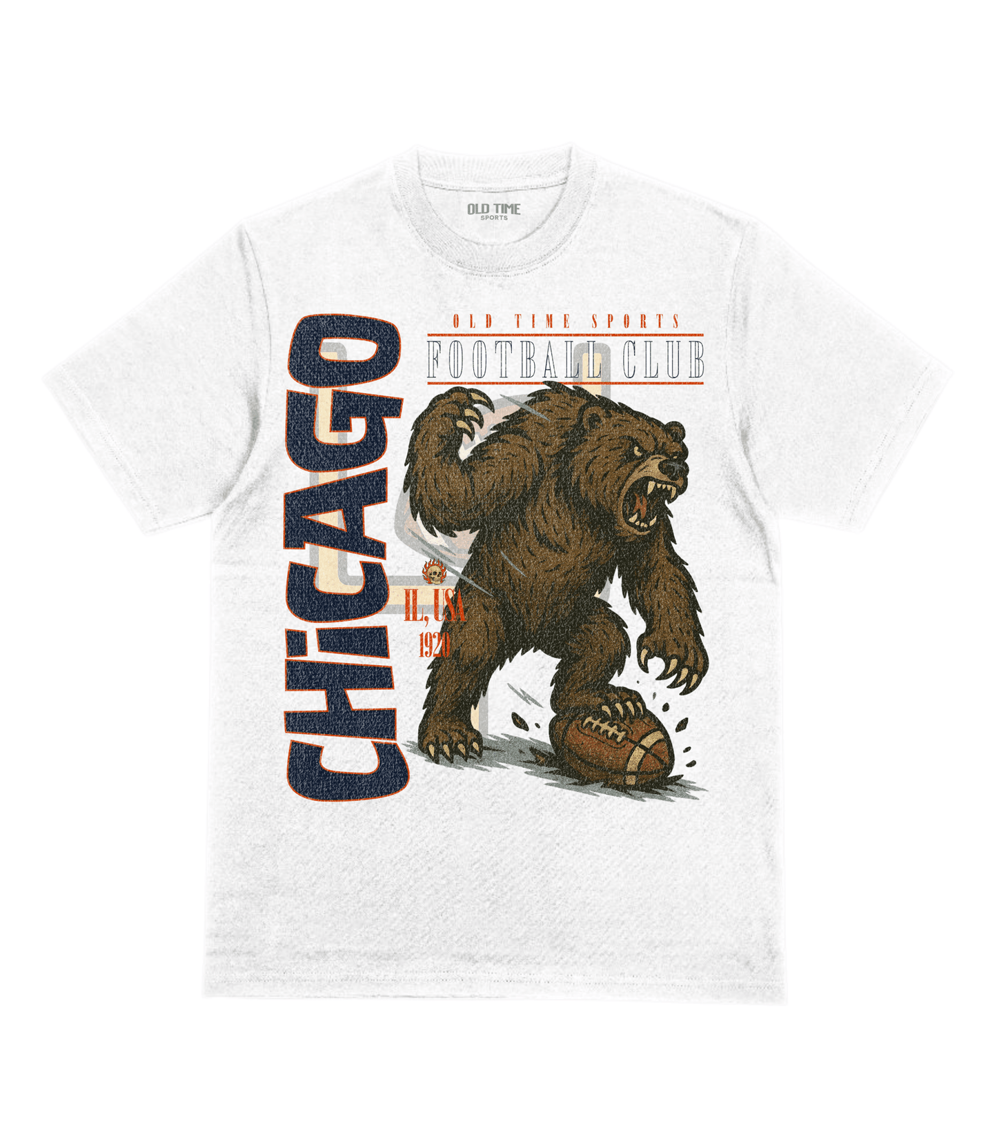 Chicago Football v2 T-Shirt - Old Time Sports