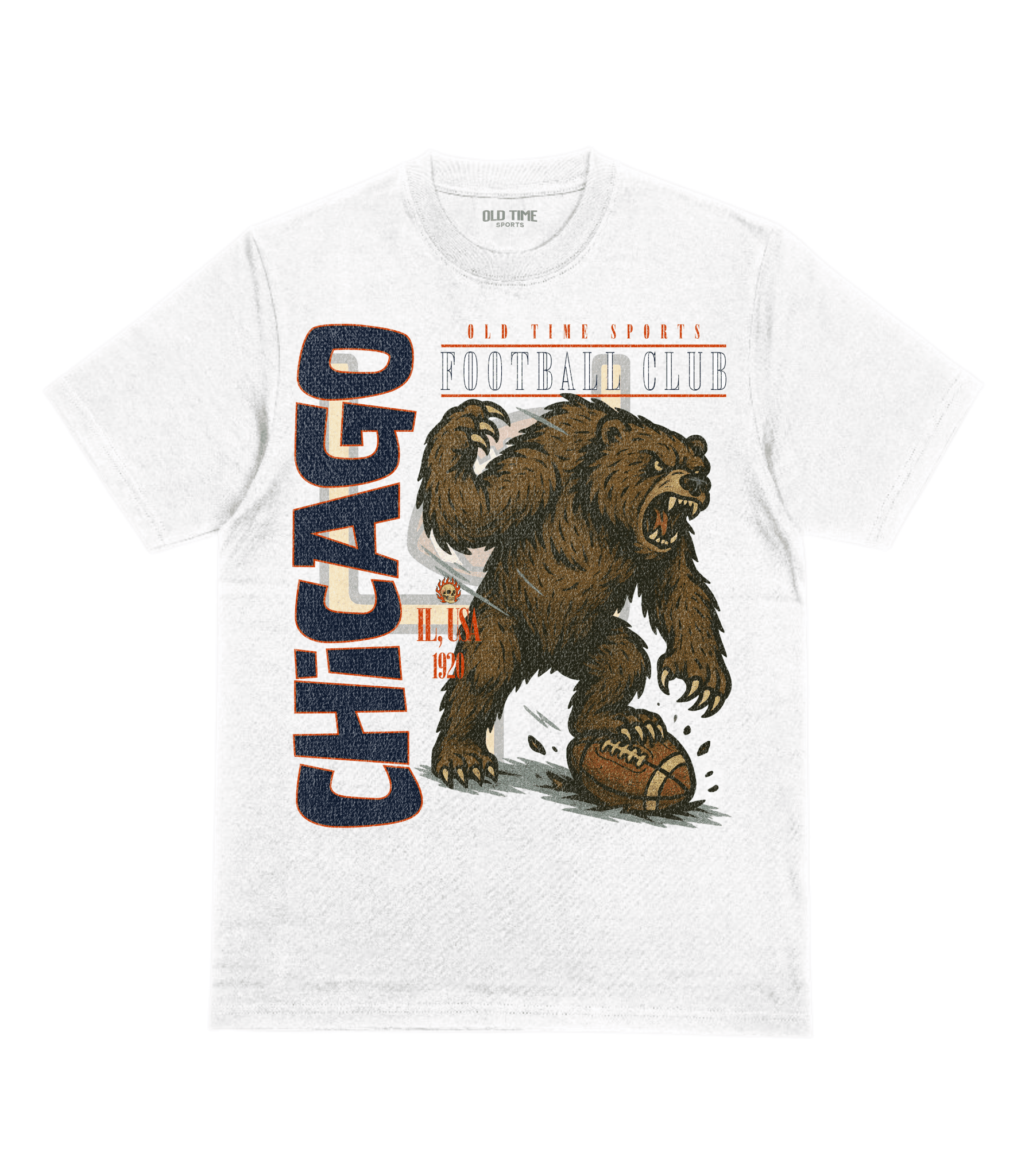 Chicago Football v2 T-Shirt - Old Time Sports
