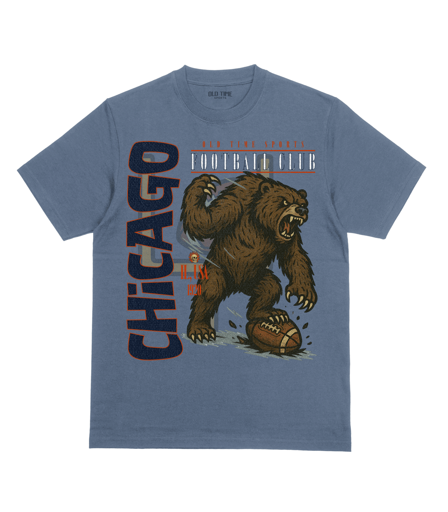 Chicago Football v2 T-Shirt - Old Time Sports