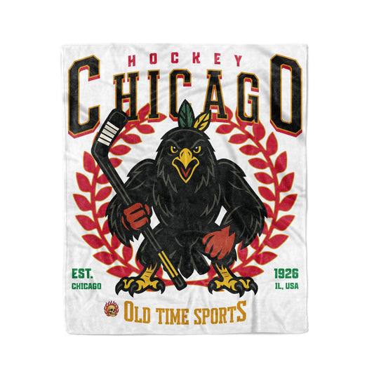 Chicago Hockey 50x60in Fleece Blanket - Old Time Sports