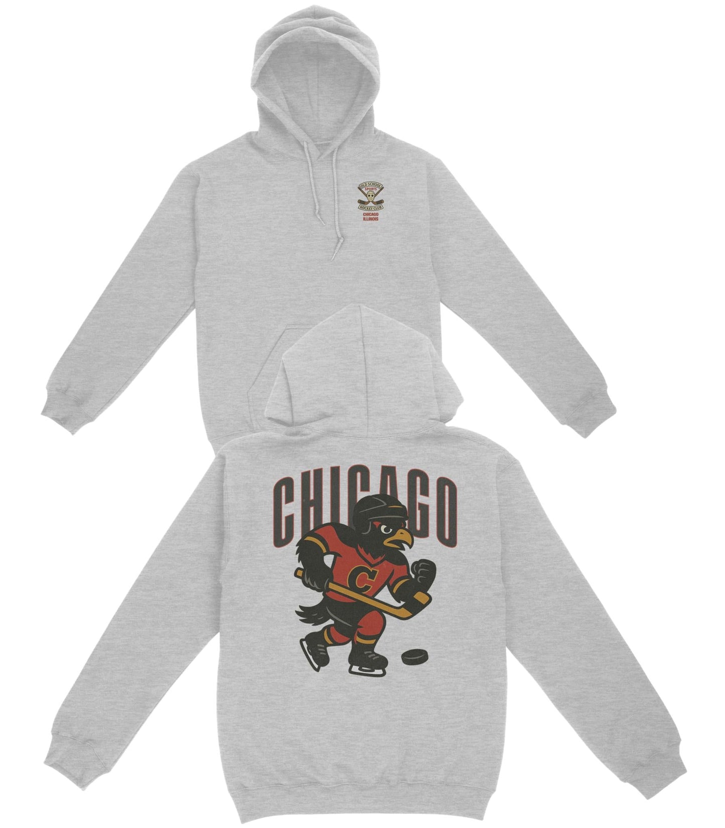 Chicago Hockey v1 Basic Hoodie