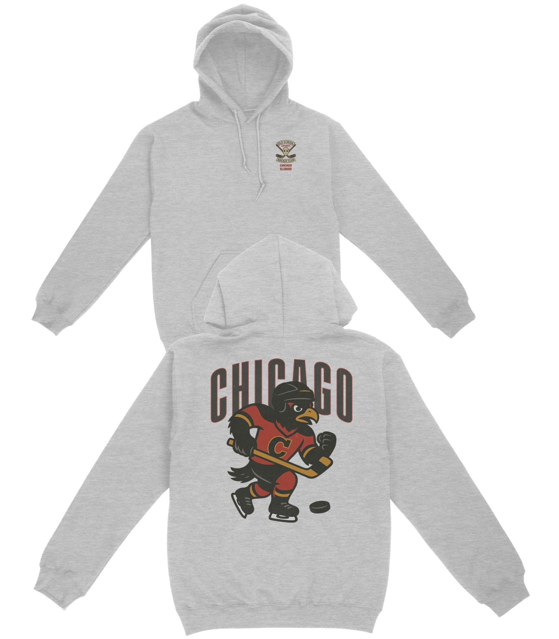 Chicago Hockey v1 Basic Hoodie