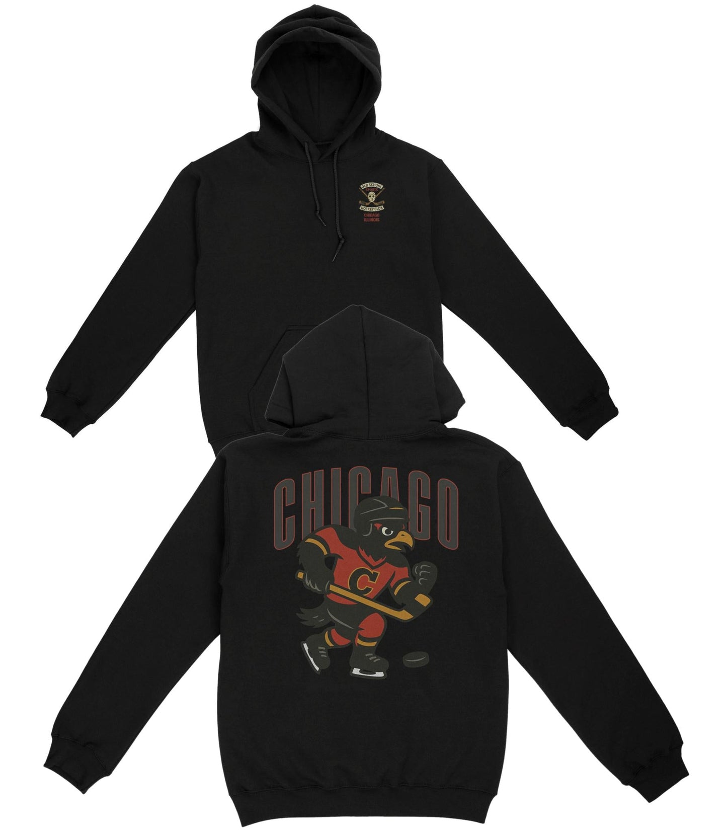 Chicago Hockey v1 Basic Hoodie