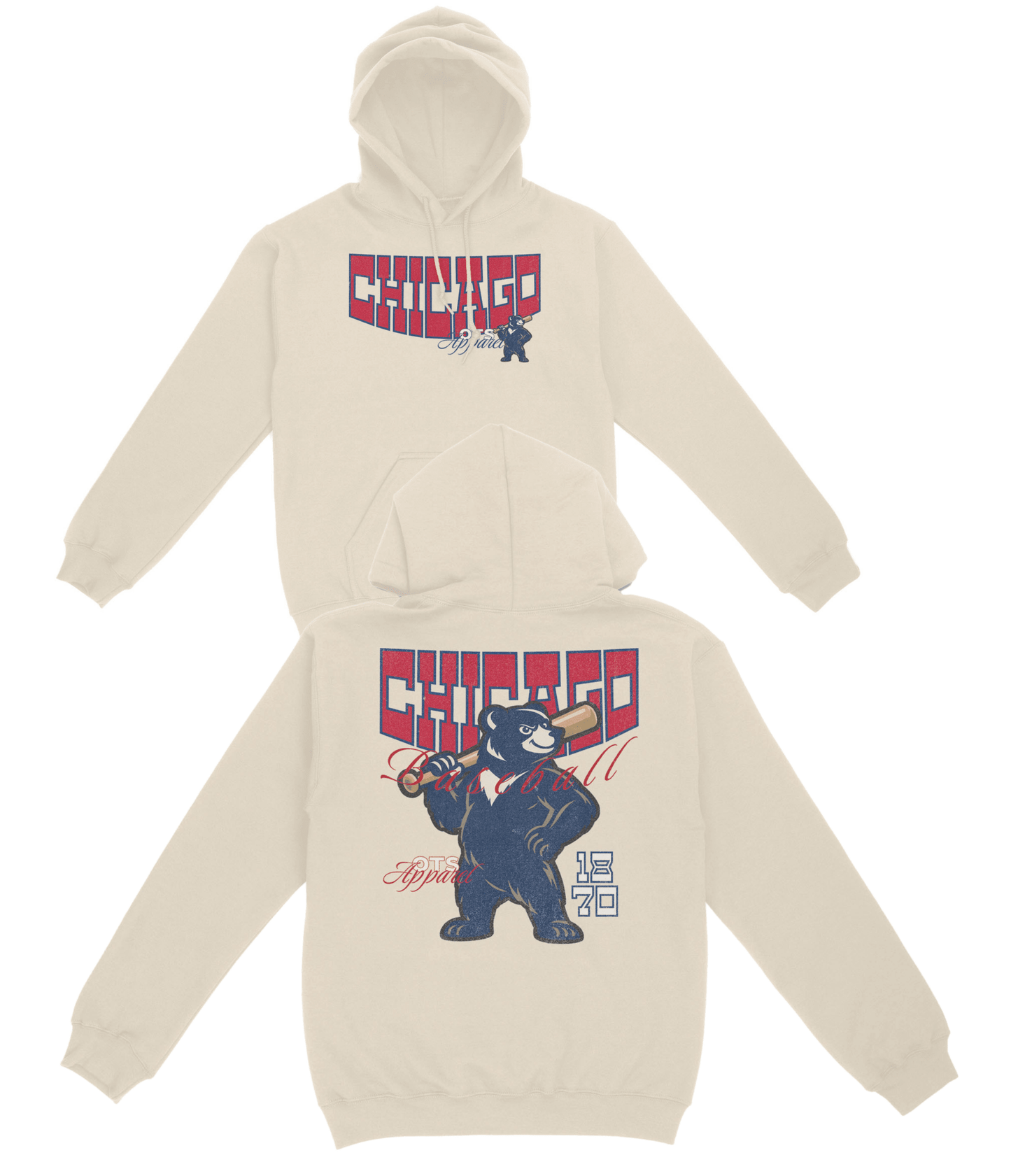 Chicago Since 1870 Basic Hoodie - Old Time Sports
