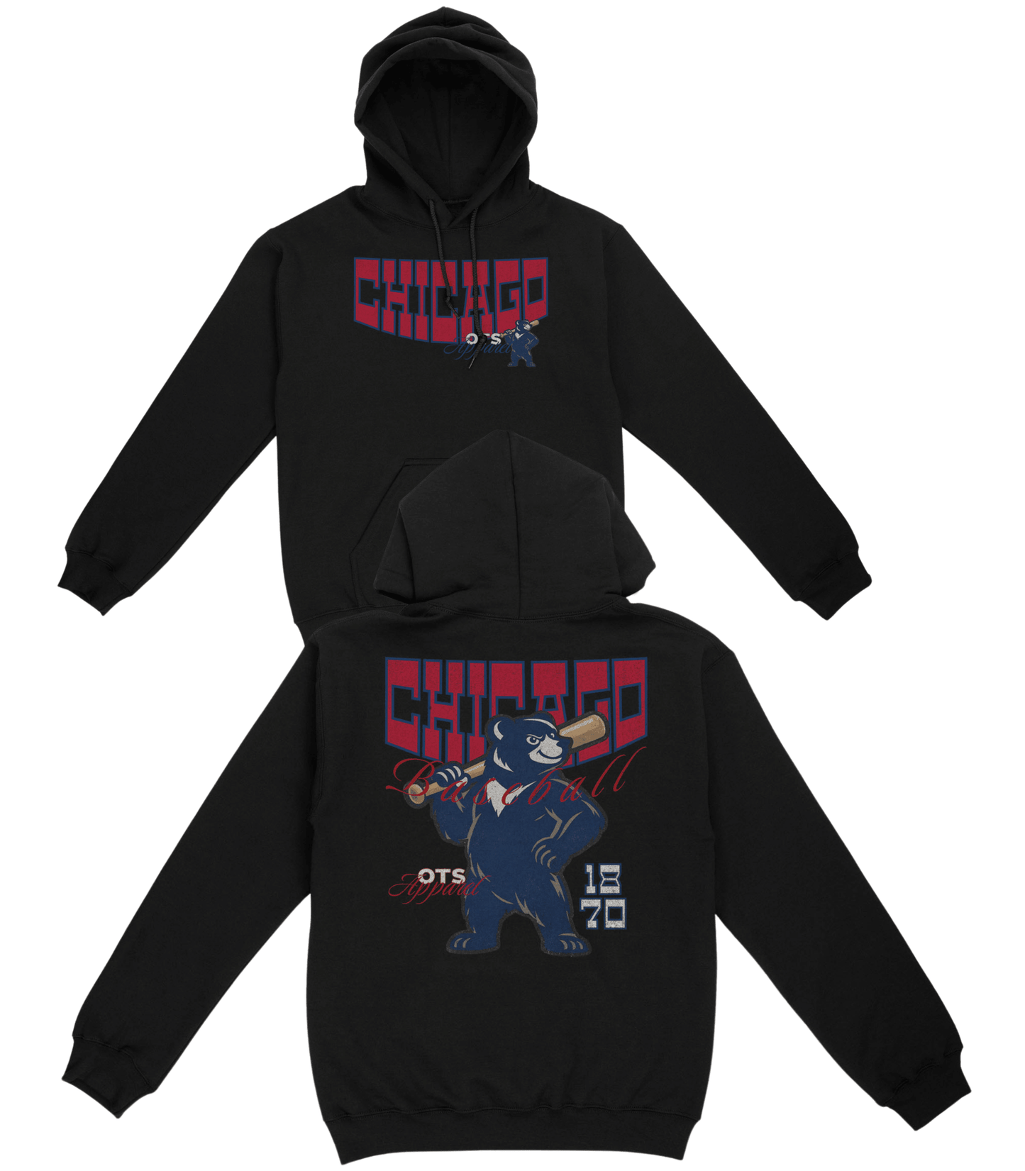 Chicago Since 1870 Basic Hoodie - Old Time Sports