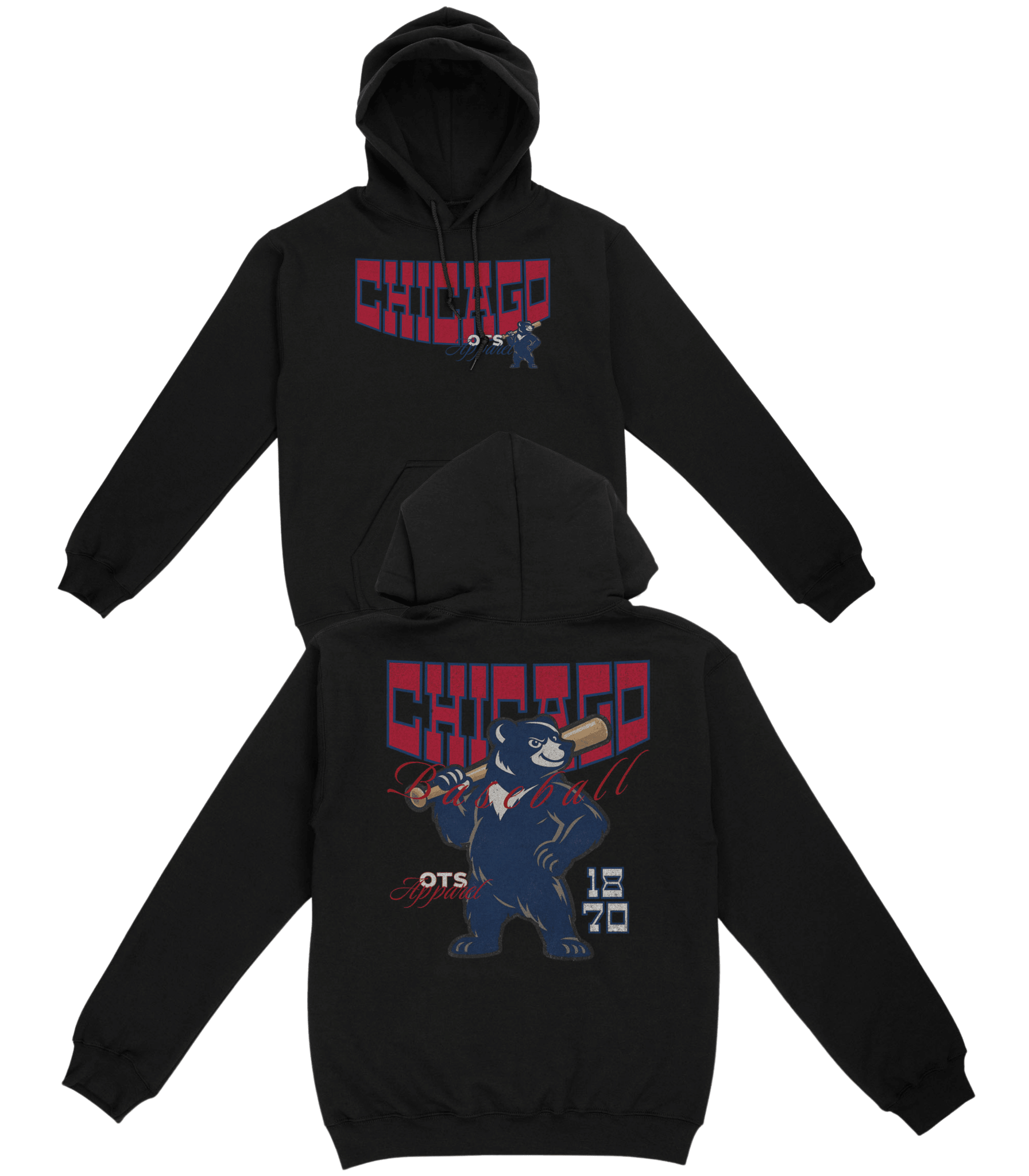 Chicago Since 1870 Basic Hoodie - Old Time Sports