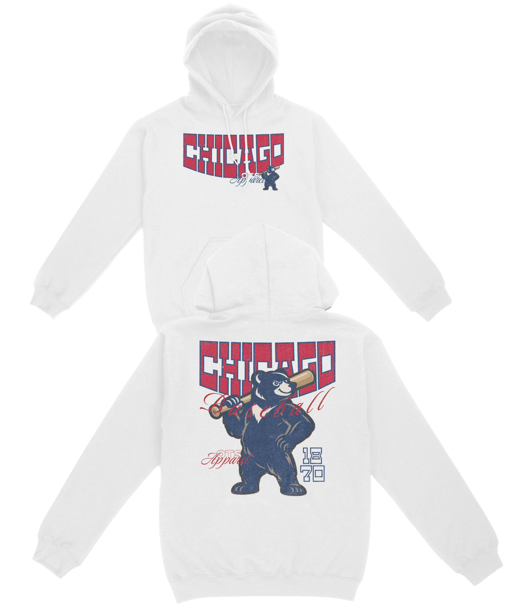 Chicago Since 1870 Basic Hoodie - Old Time Sports