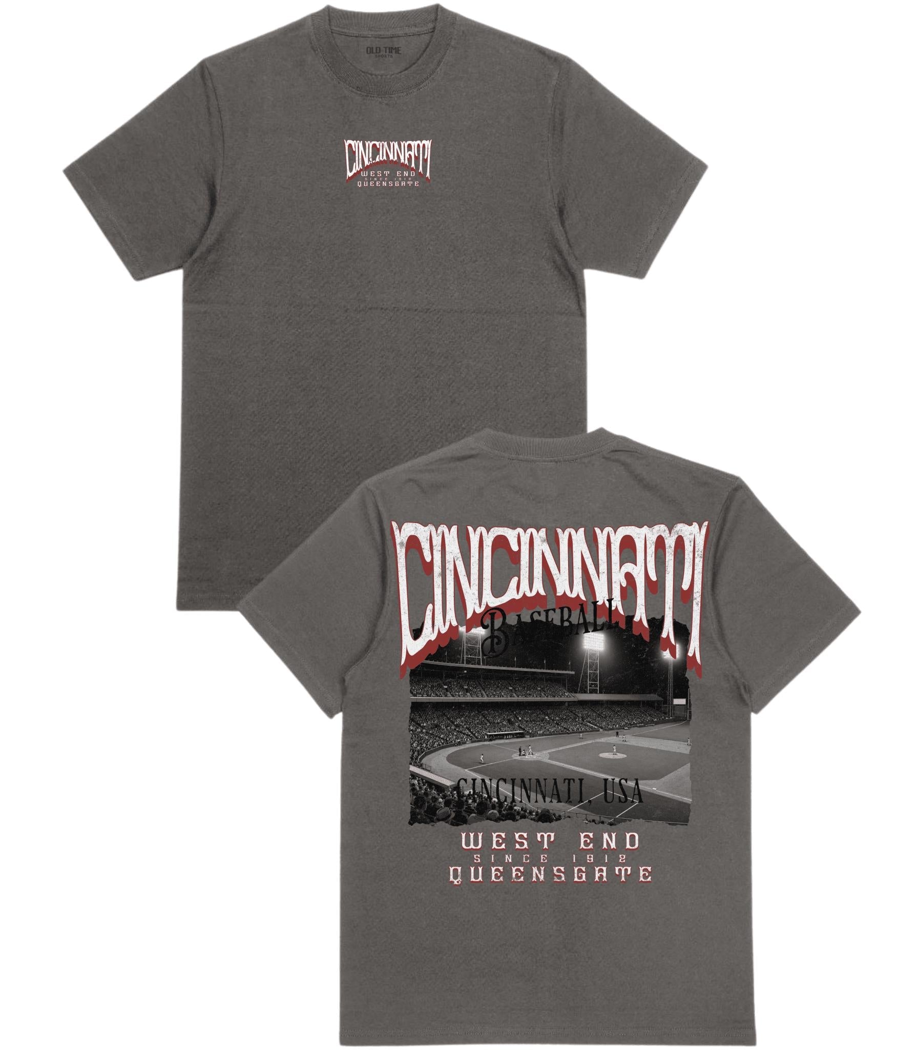 CIN Baseball Poster T-Shirt - Old Time Sports