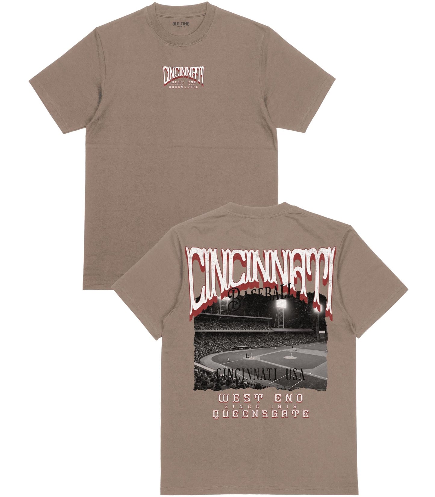 CIN Baseball Poster T-Shirt - Old Time Sports