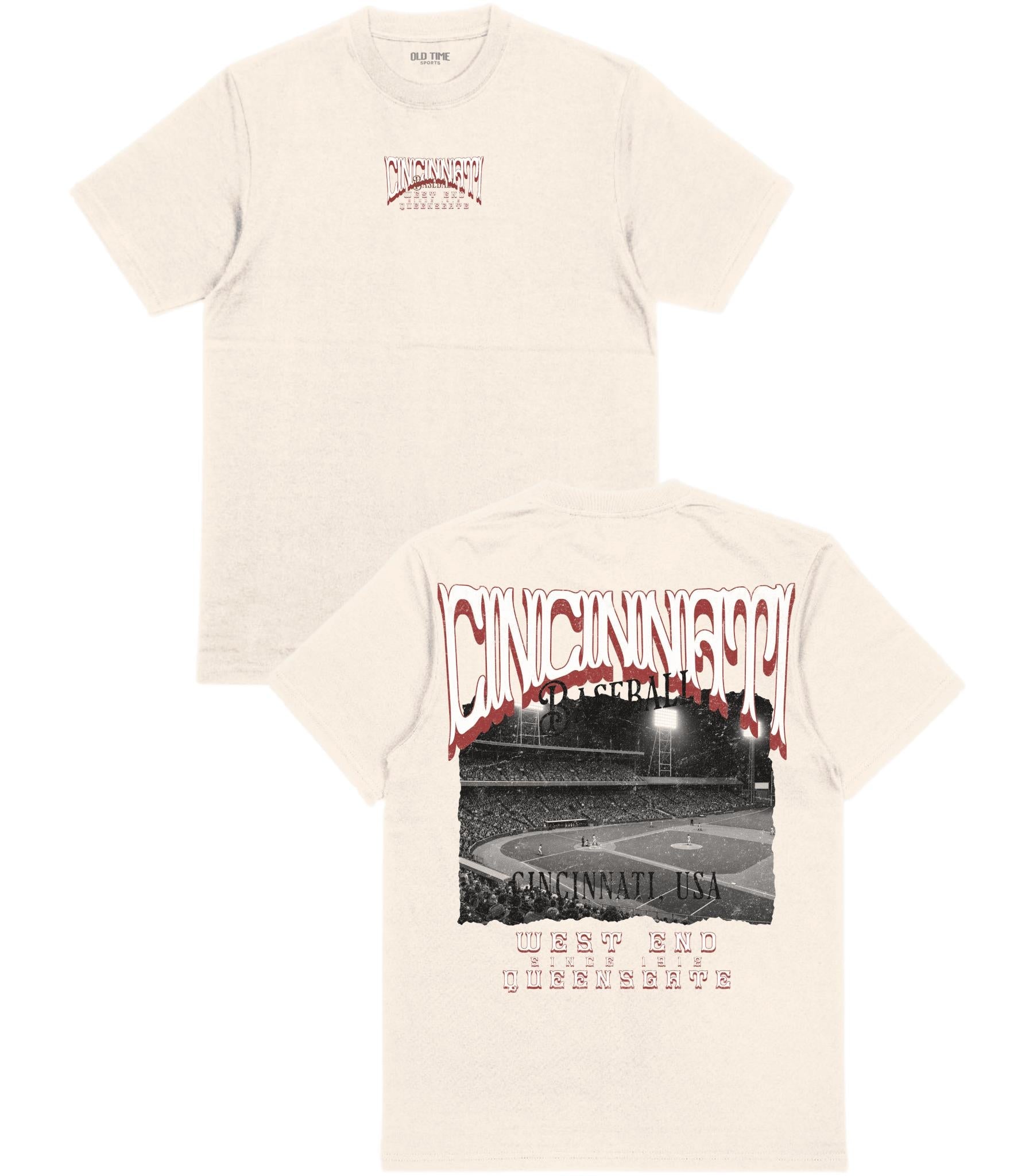CIN Baseball Poster T-Shirt - Old Time Sports