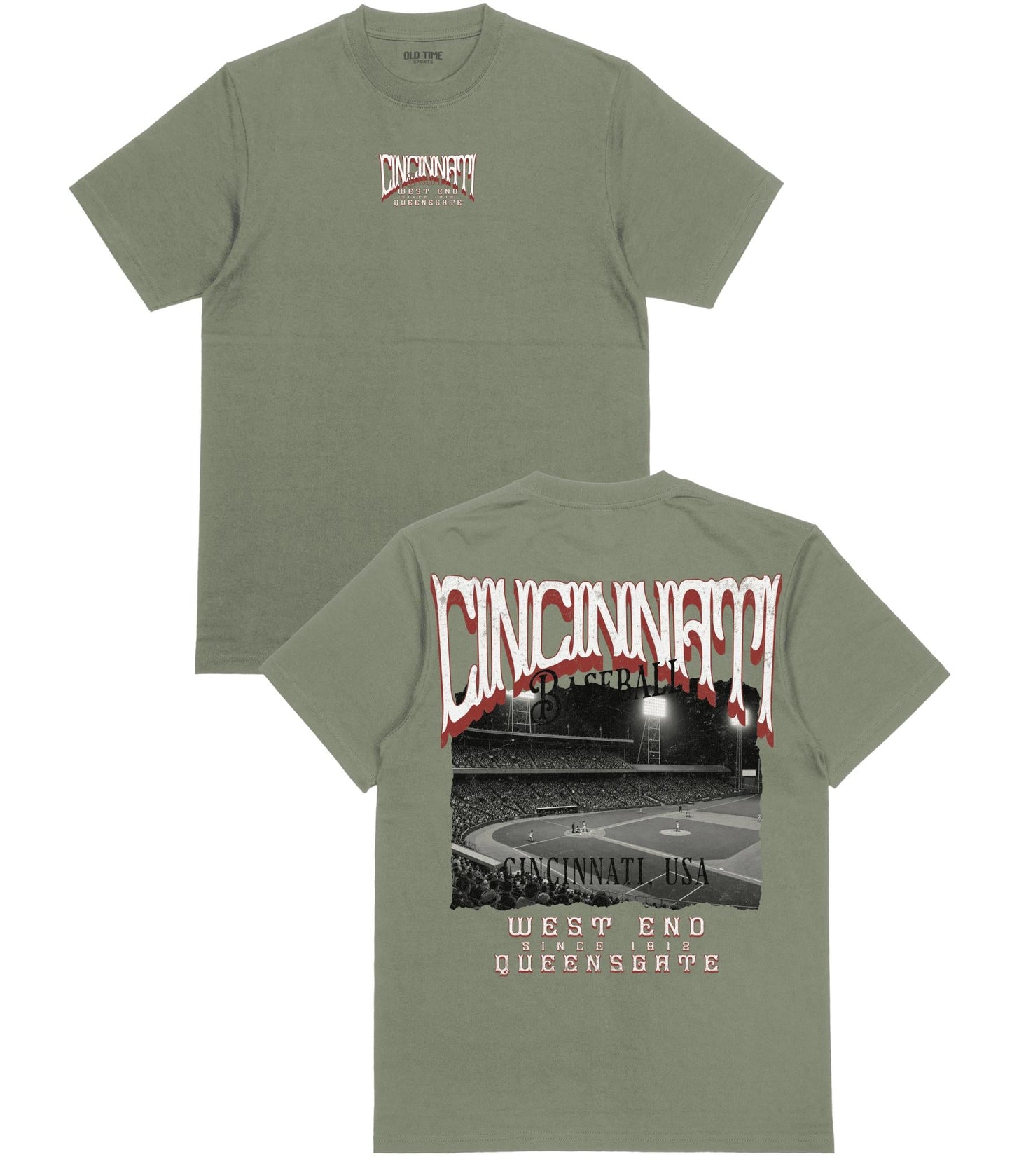 CIN Baseball Poster T-Shirt - Old Time Sports