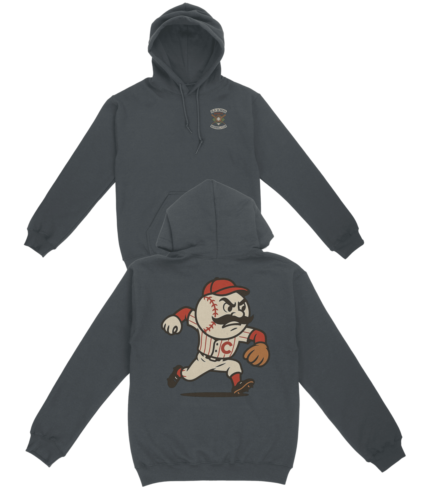 Cincinnati Baseball v2 Basic Hoodie - Old Time Sports