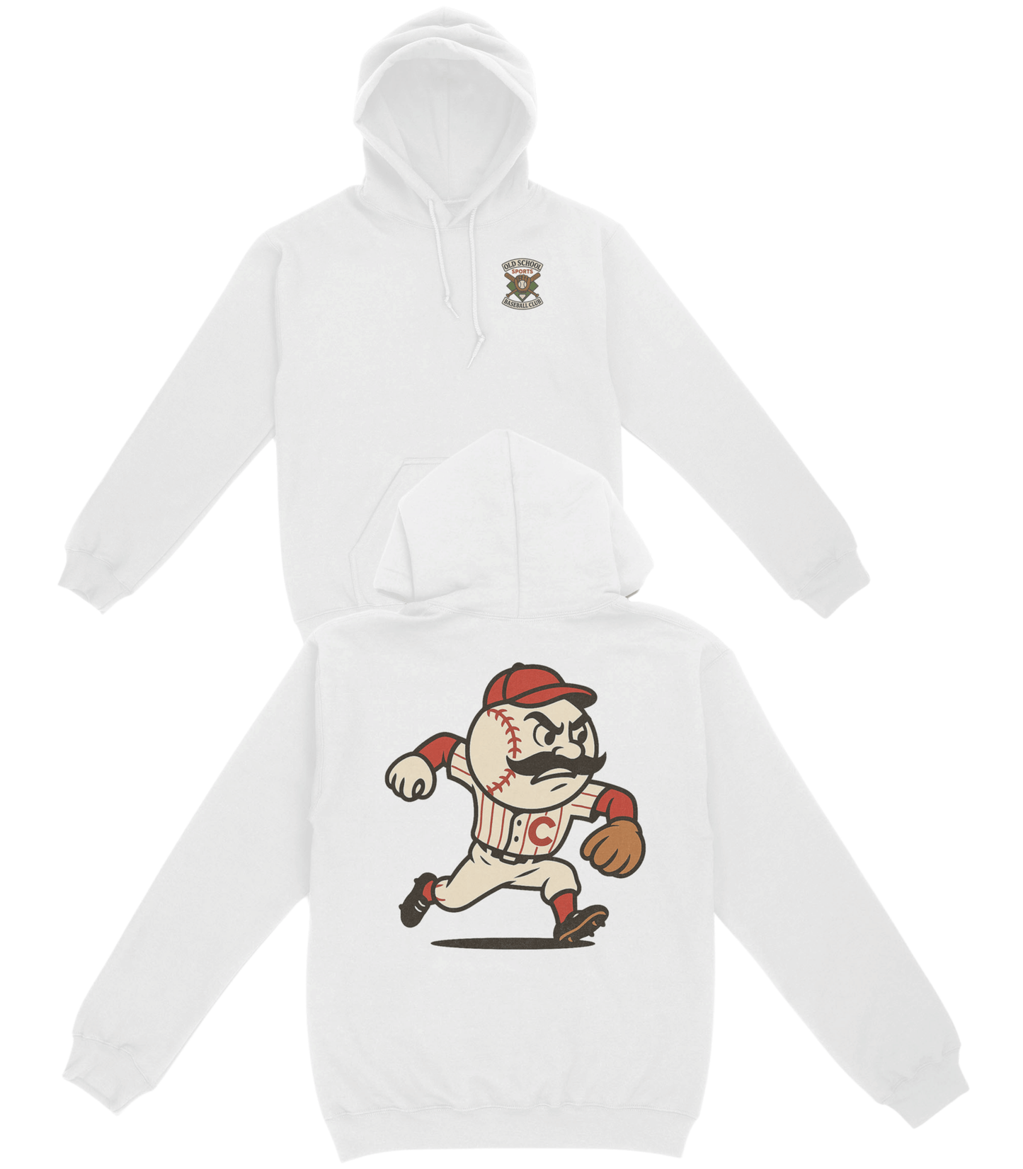 Cincinnati Baseball v2 Basic Hoodie - Old Time Sports