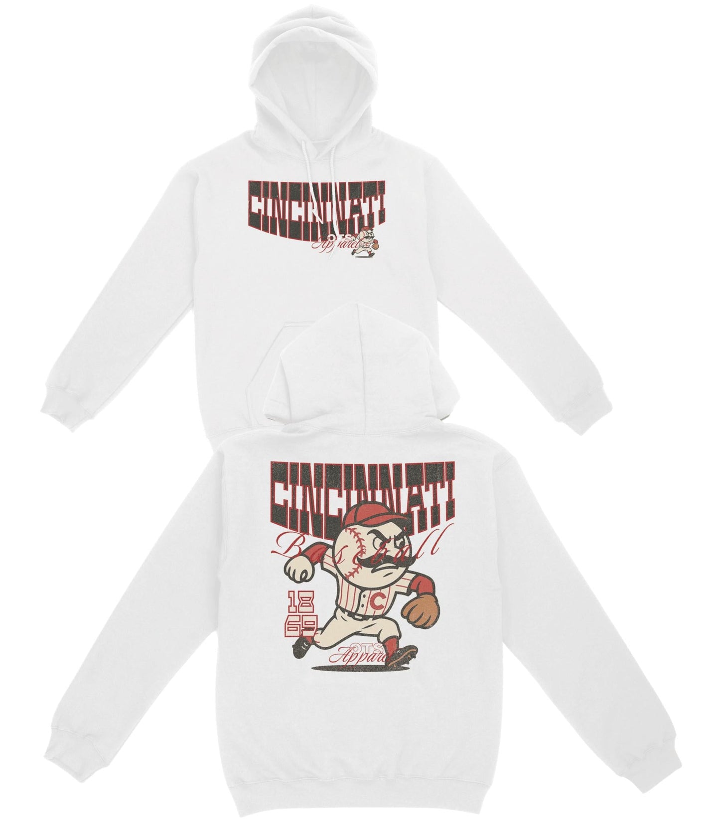 Cincinnati Since 1869 Basic Hoodie - Old Time Sports