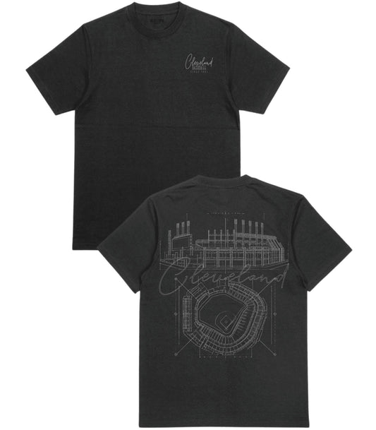 Cleveland Blueprints T-Shirt - Old Time Sports
