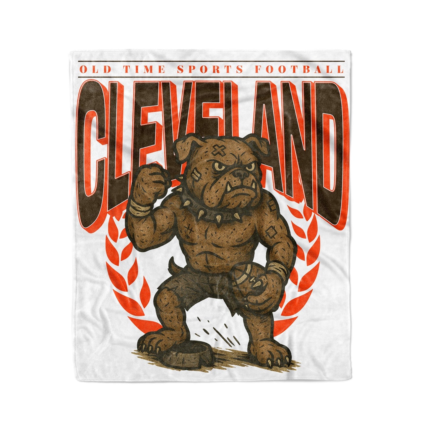 Cleveland Football 50x60in Fleece Blanket - Old Time Sports