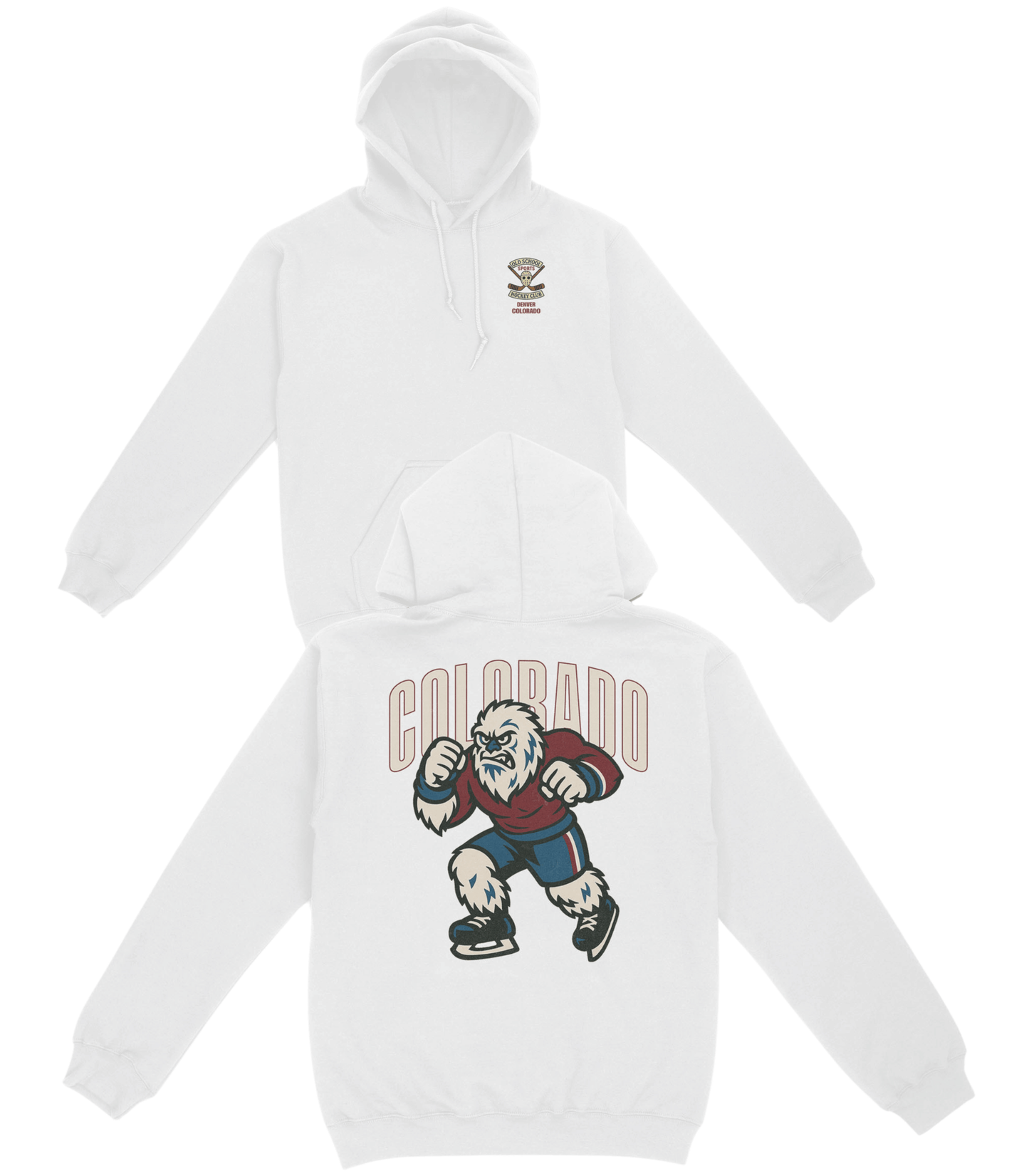 Colorado Hockey v1 Basic Hoodie - Old Time Sports