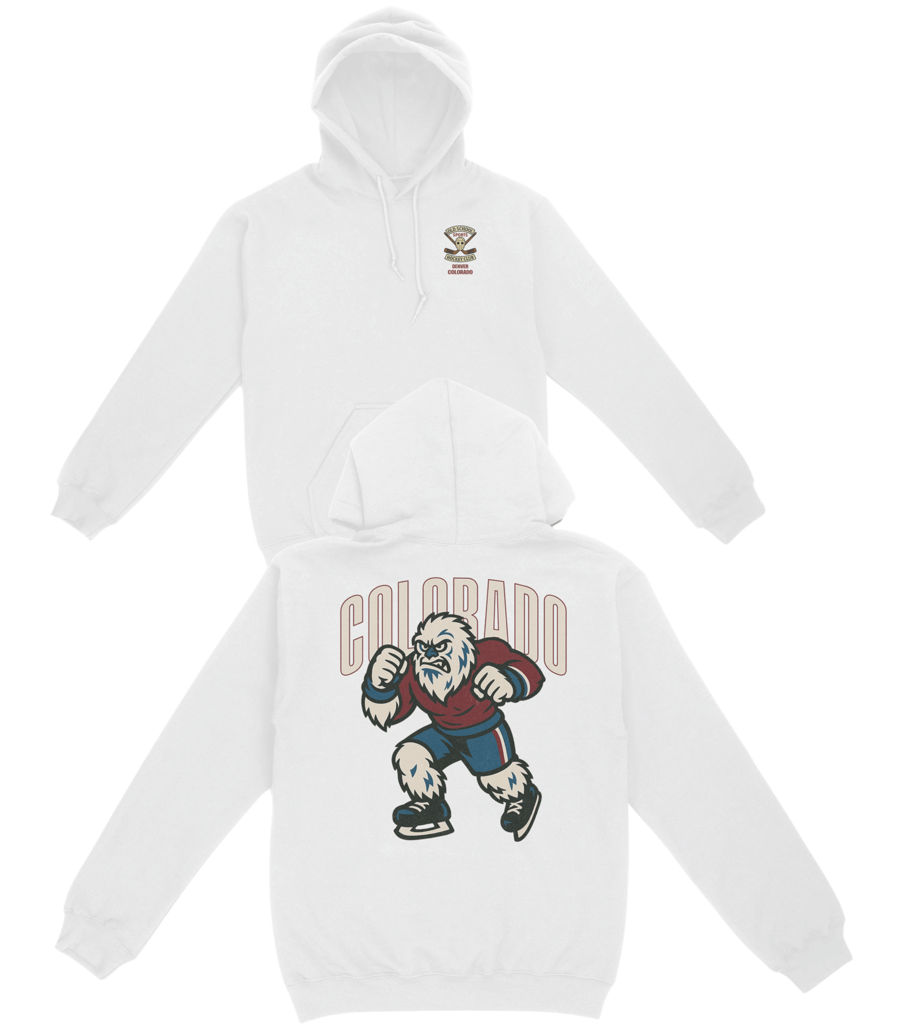 Colorado Hockey v1 Basic Hoodie - Old Time Sports