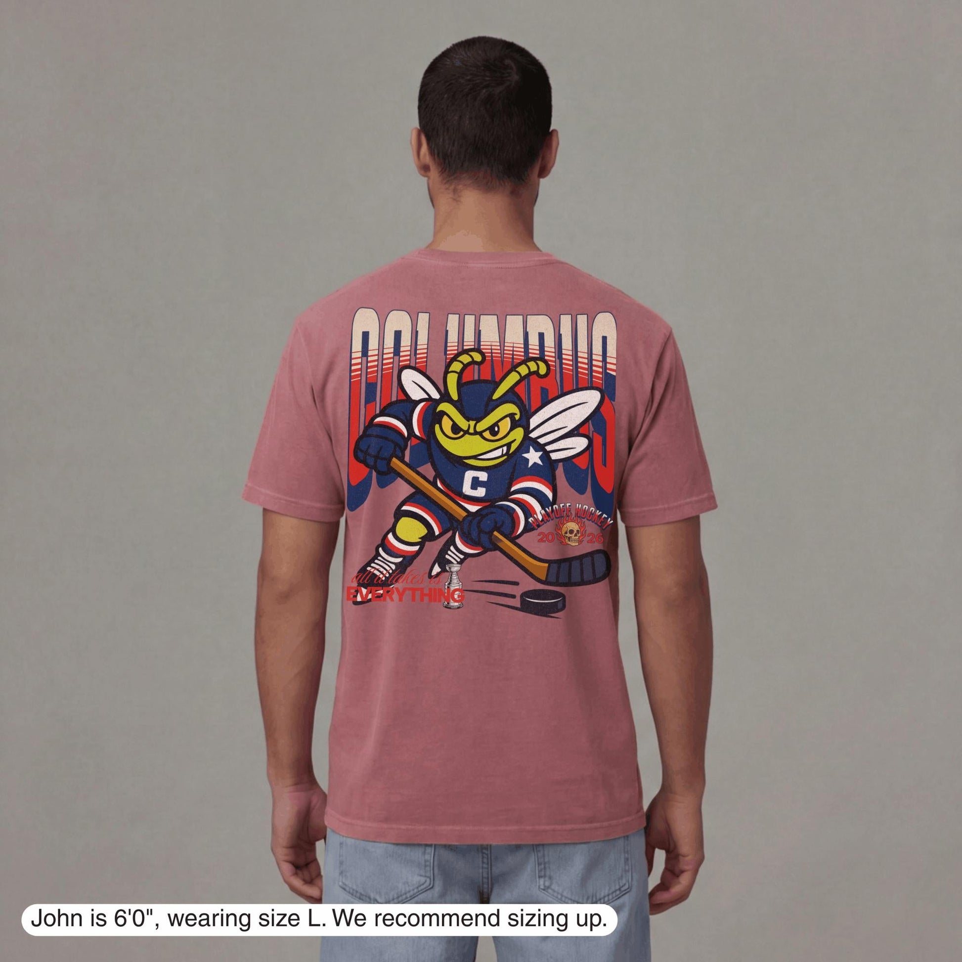 Columbus Playoff Hockey T-Shirt - Old Time Sports