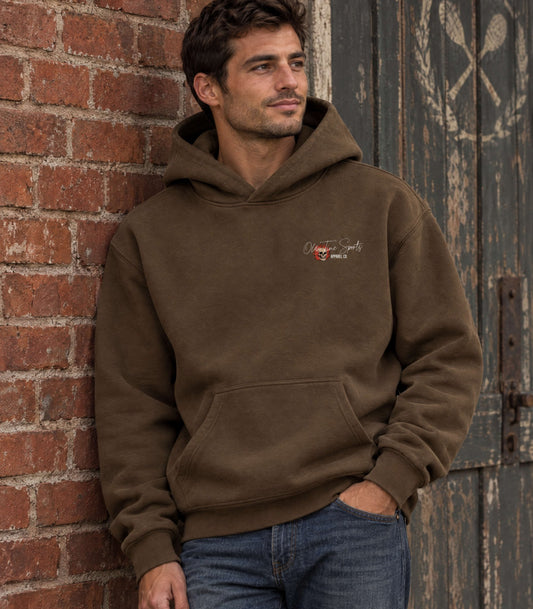 Cursive Logo Warmup Hoodie - Old Time Sports
