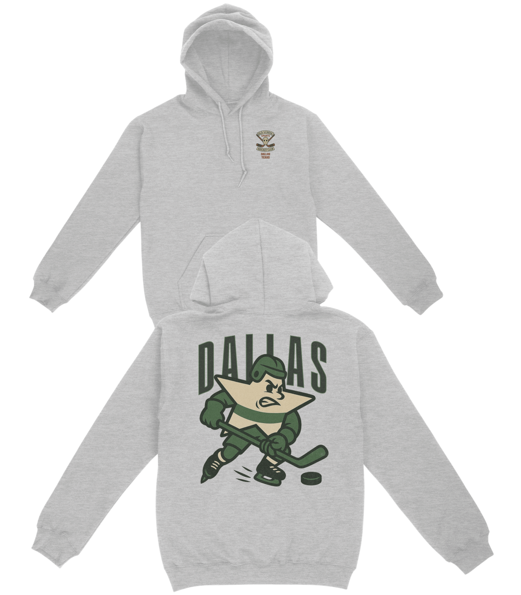 Dallas Hockey v1 Basic Hoodie - Old Time Sports